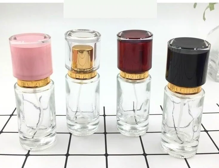 Mini Bottiglie Di Profumo Da Viaggio, Atomizzatore Di Profumo Bottiglie Di Imballaggio Vuote Da 23 Ml Bottiglie Di Vetro for Bottiglie Di Profumo Bottiglie Di Profumo Cilindriche Di Cristallo Ricarica