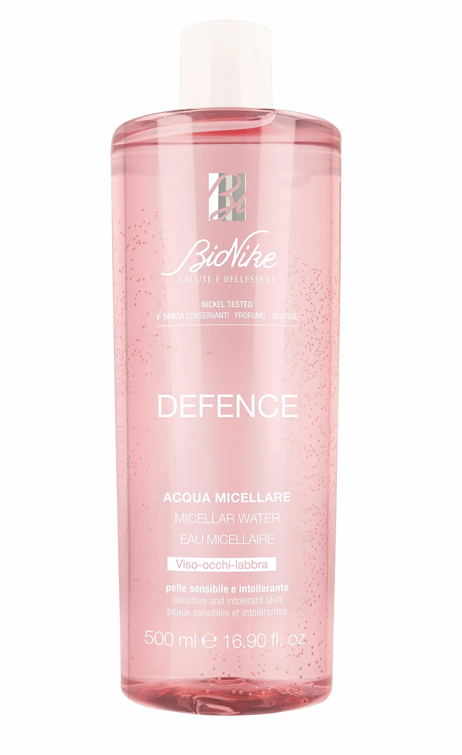 Bionike Defence Acqua Micellare Detergente Viso 500 ml Pelli Sensibili Azione Delicata
