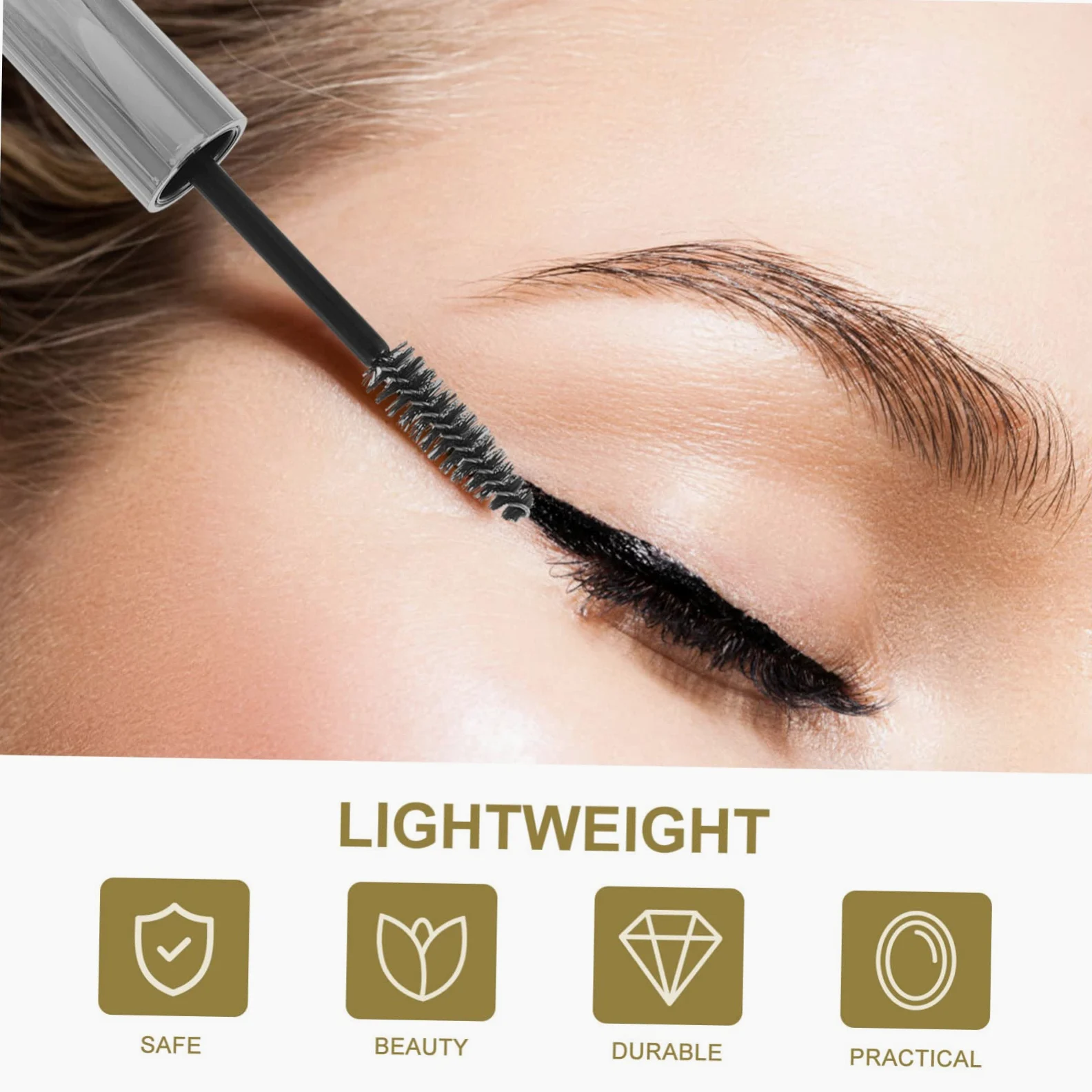 minkissy 3 Set Di Mascara Biologico Per Ciglia Tubo Vuoto Da 10 Ml Ricaricabile Per Strumenti Cosmetici 8 Pezzi * 3