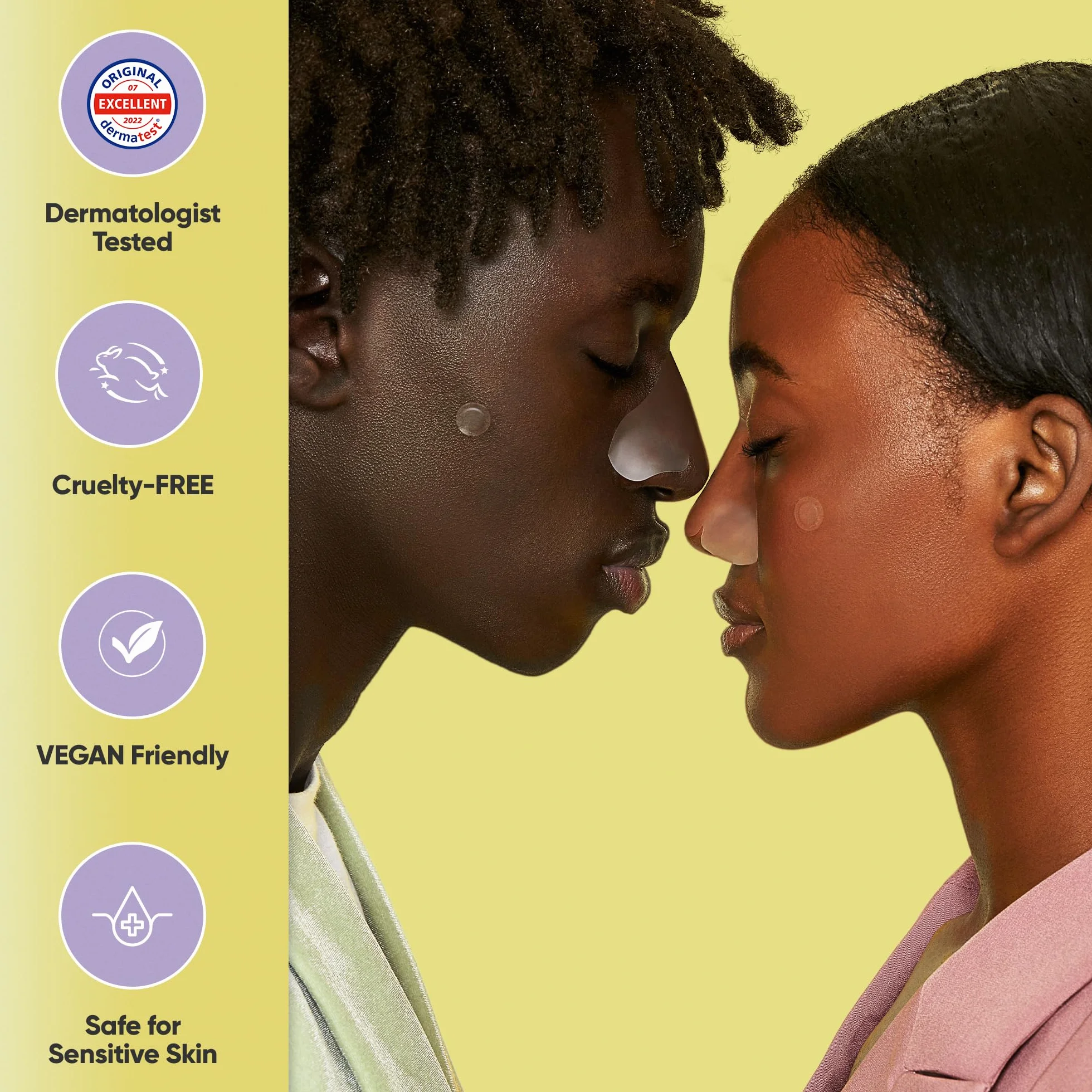 SKIN CHOICE Nose Pore Strips - Strisce idrocolloidali per la pulizia profonda per liberare e restringere i pori, assorbire il sebo, acne e punti neri Vegan (5 unità)