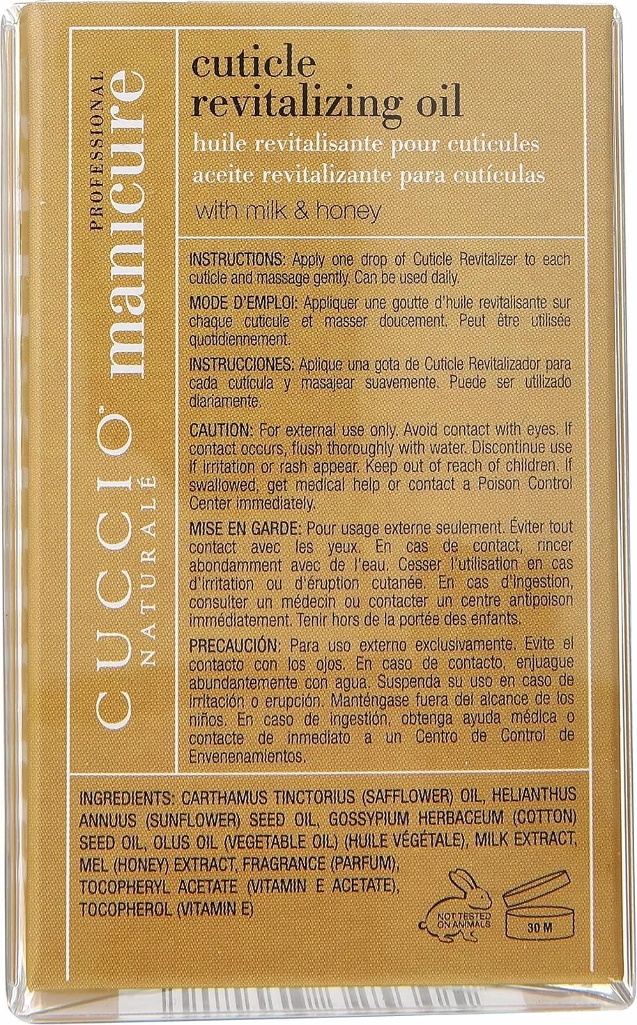Olio rigenerante per cuticole Latte e miele, 73 ml