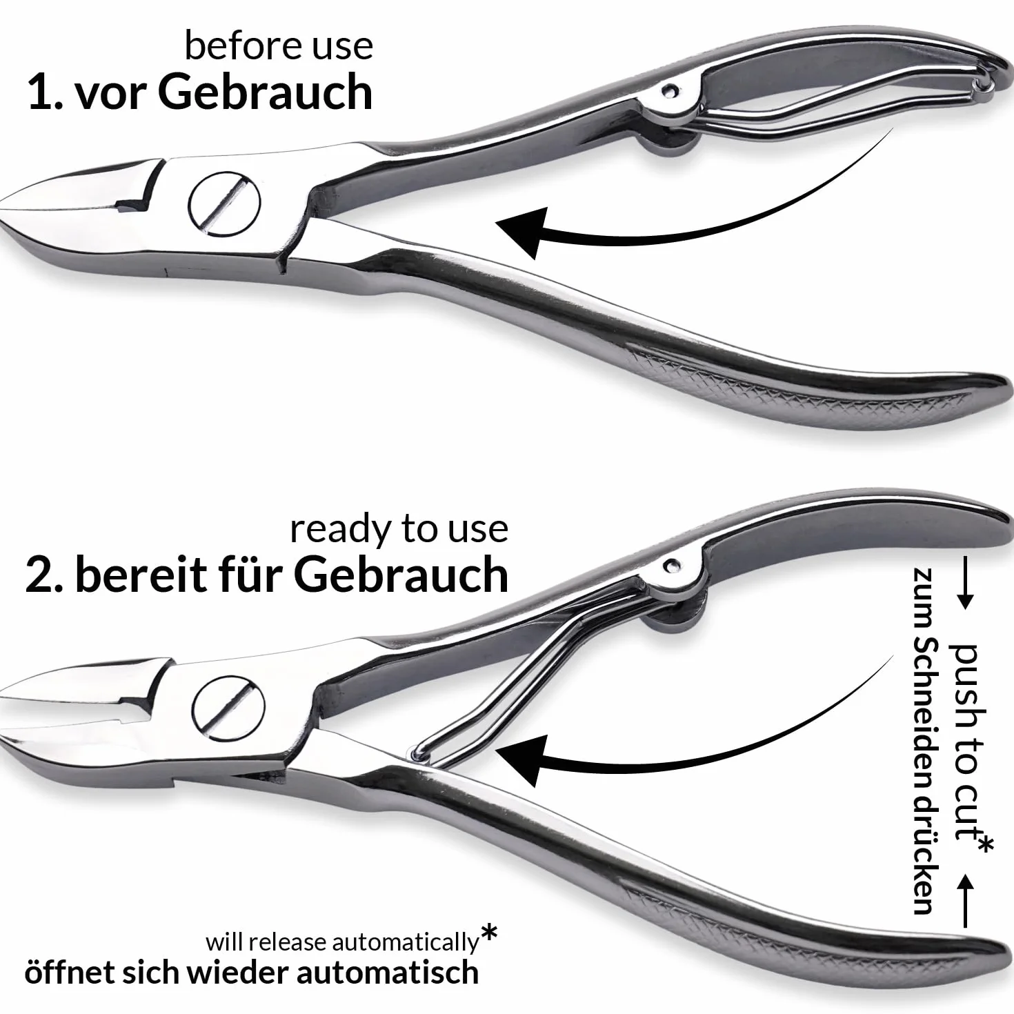 marQus Solingen Germania set manicure professionale 7 pezzi custodia in vera pelle