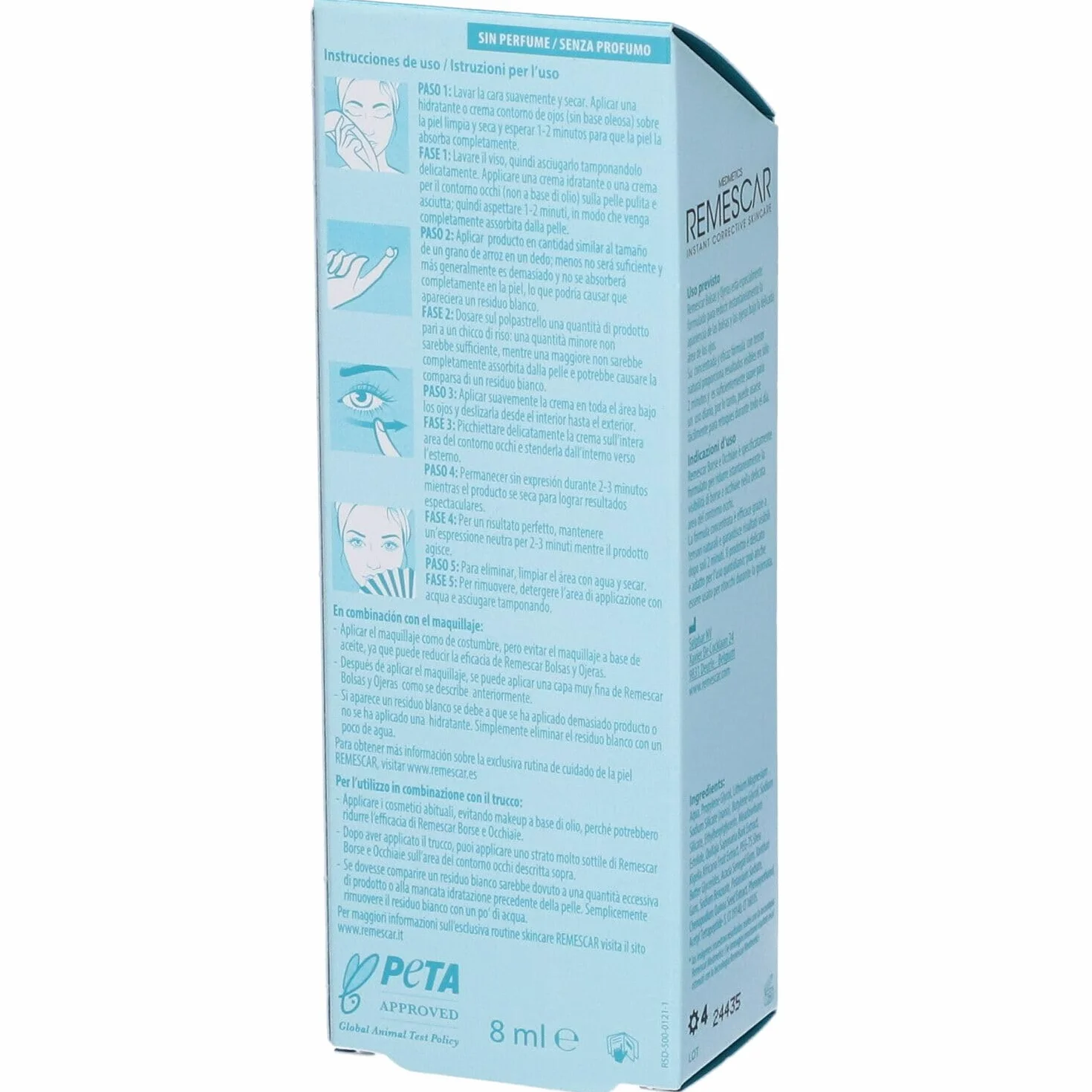 Remescar Bolsas Y Ojeras 8Ml, articolo pensato per l’uso quotidiano, adatto a chi vuole semplificare la propria routine, flacone da 8 ml perfetto per chi desidera una routine di cura semplice e costan