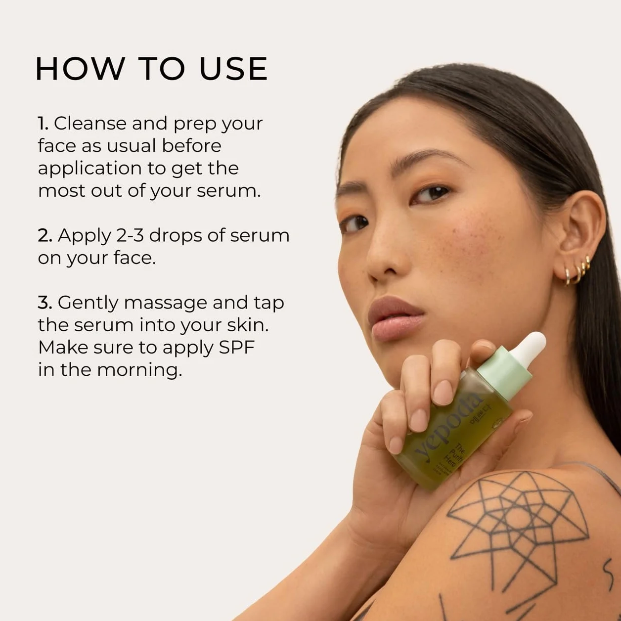 Yepoda The Purify Hero, siero esfoliante coreano con BHA naturale, minimizza i pori, favorisce il rinnovamento cellulare, vegano e adatto a tutti i tipi di pelle, 30 ml