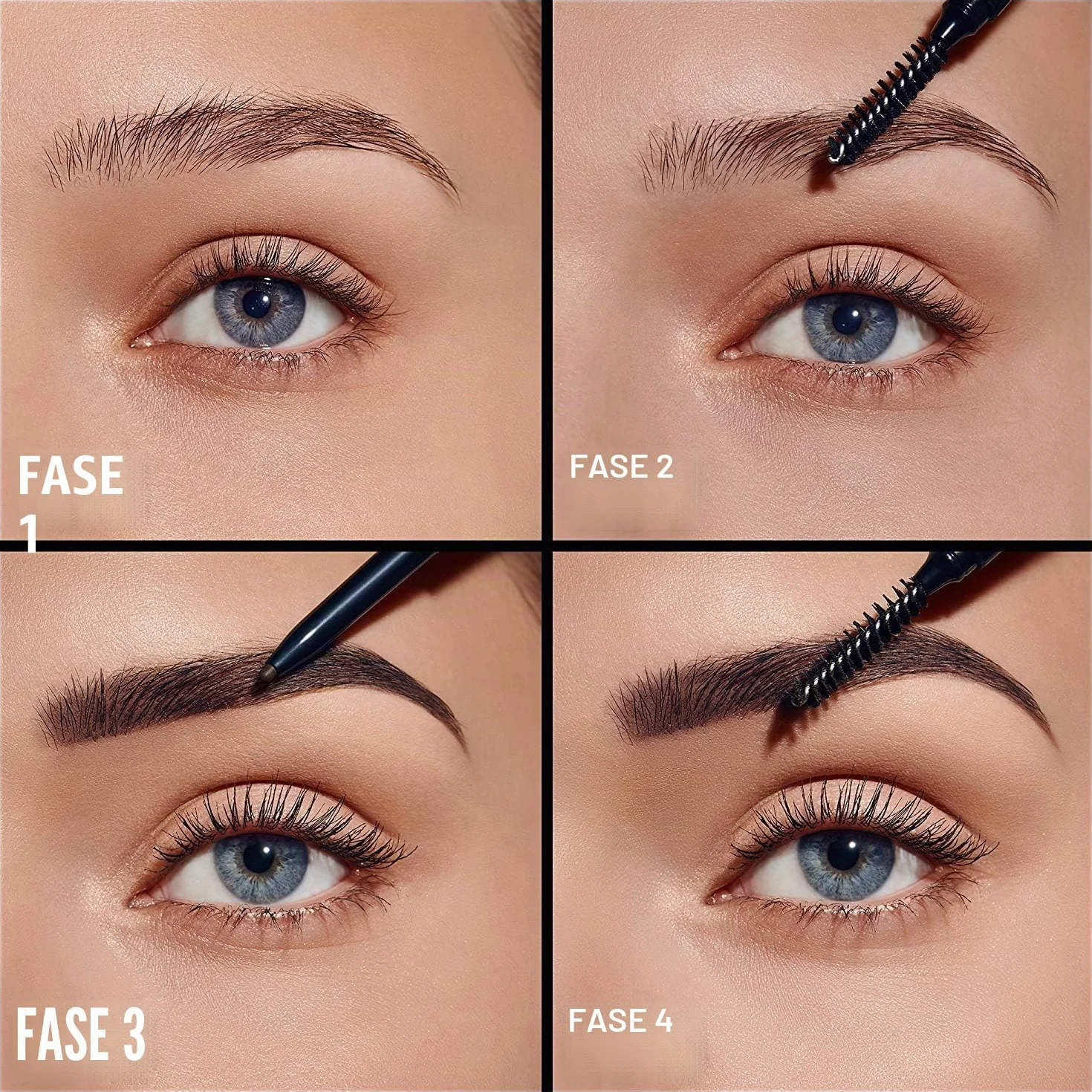 Max Factor - Matita Sopracciglia Brow Shaper con Punta automatica e Pettinino - 030 Deep Brown - 1 g