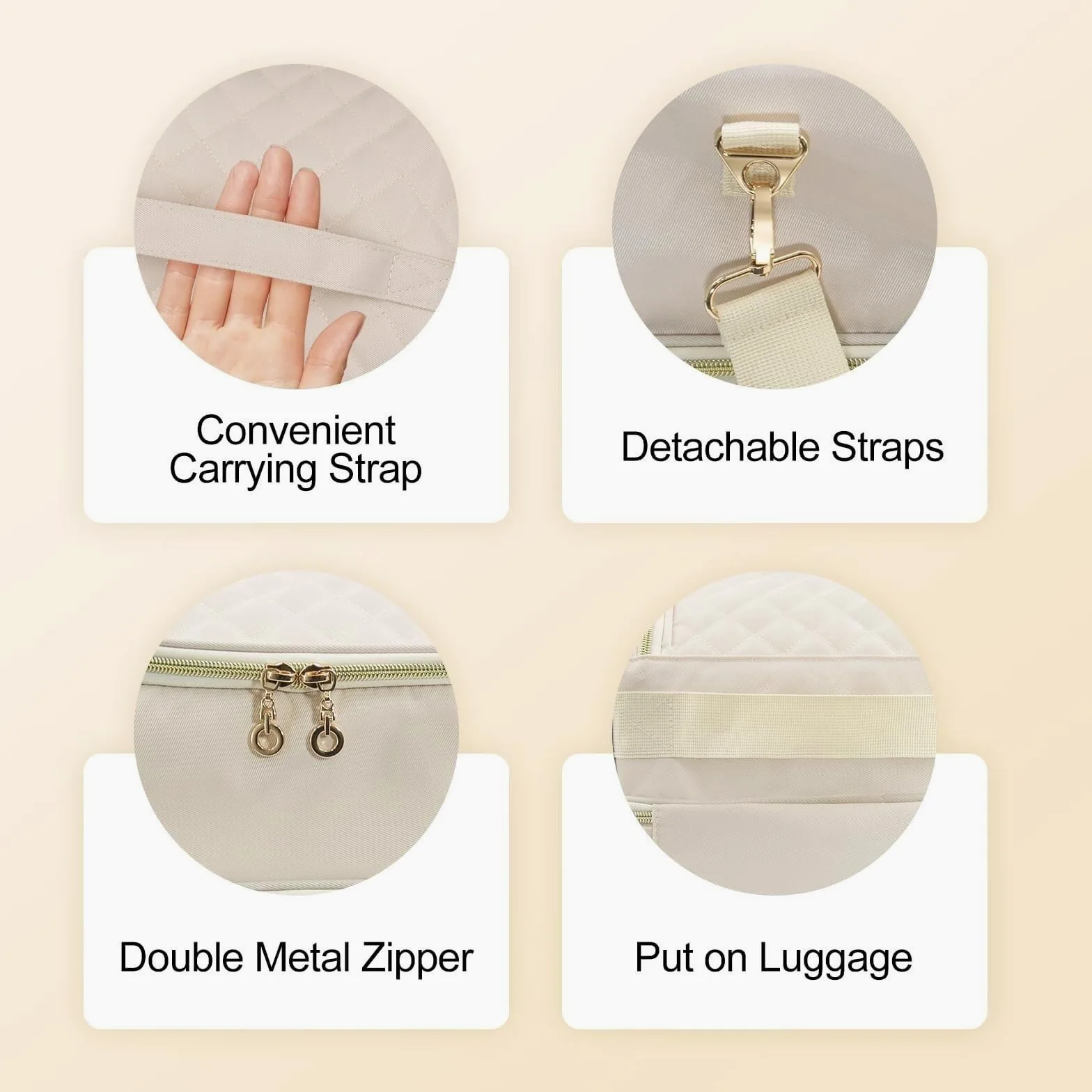 Organizzatore Smalti Borsa Portaoggetti A Doppio Strato for Unghie, Contiene 45 Flaconi Porta Smalti per Unghie(Black)
