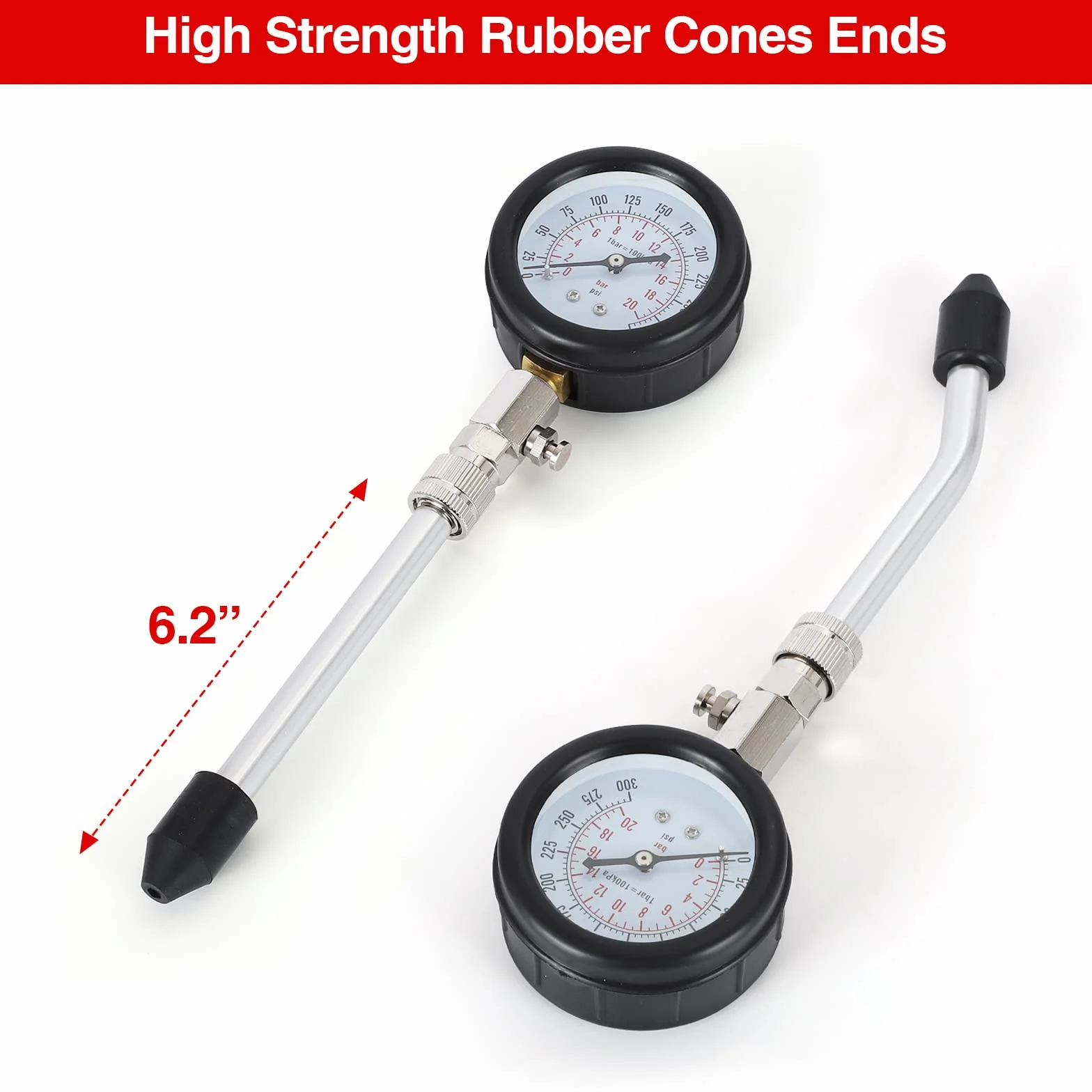 Tester di Compressione Manometro per Moto Auto Motore Fuoribordo Benzina