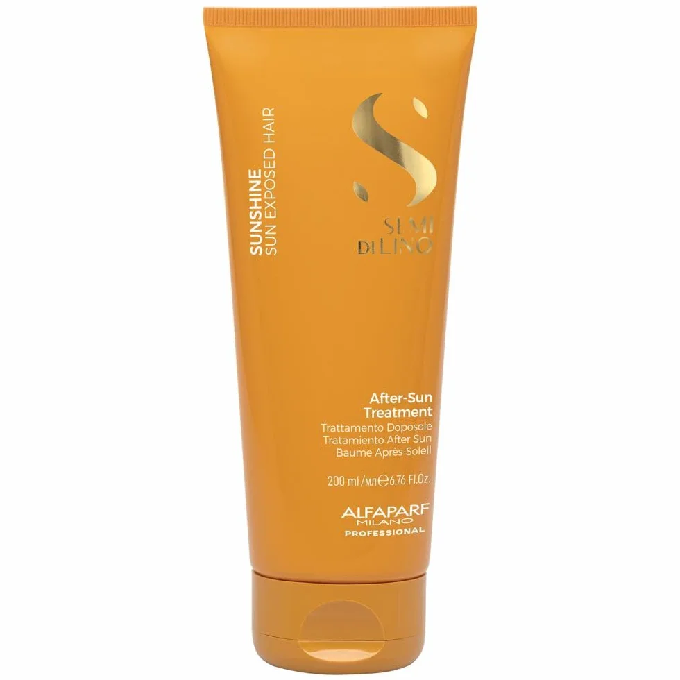 Alfaparf Milano| Semi di Lino Sunshine|After-Sun Treatment - Trattamento restitutivo per capelli stressati da sole, cloro e salsedine, 200ml