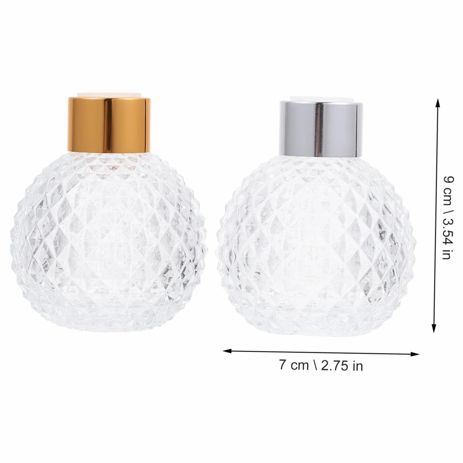 Mipcase Boccette Profumo Ricaricabili in Vetro 6 Pezzi, 100ml, Lavabili e Riutilizzabili per Oli Essenziali, Regalo di Natale Colore Casuale