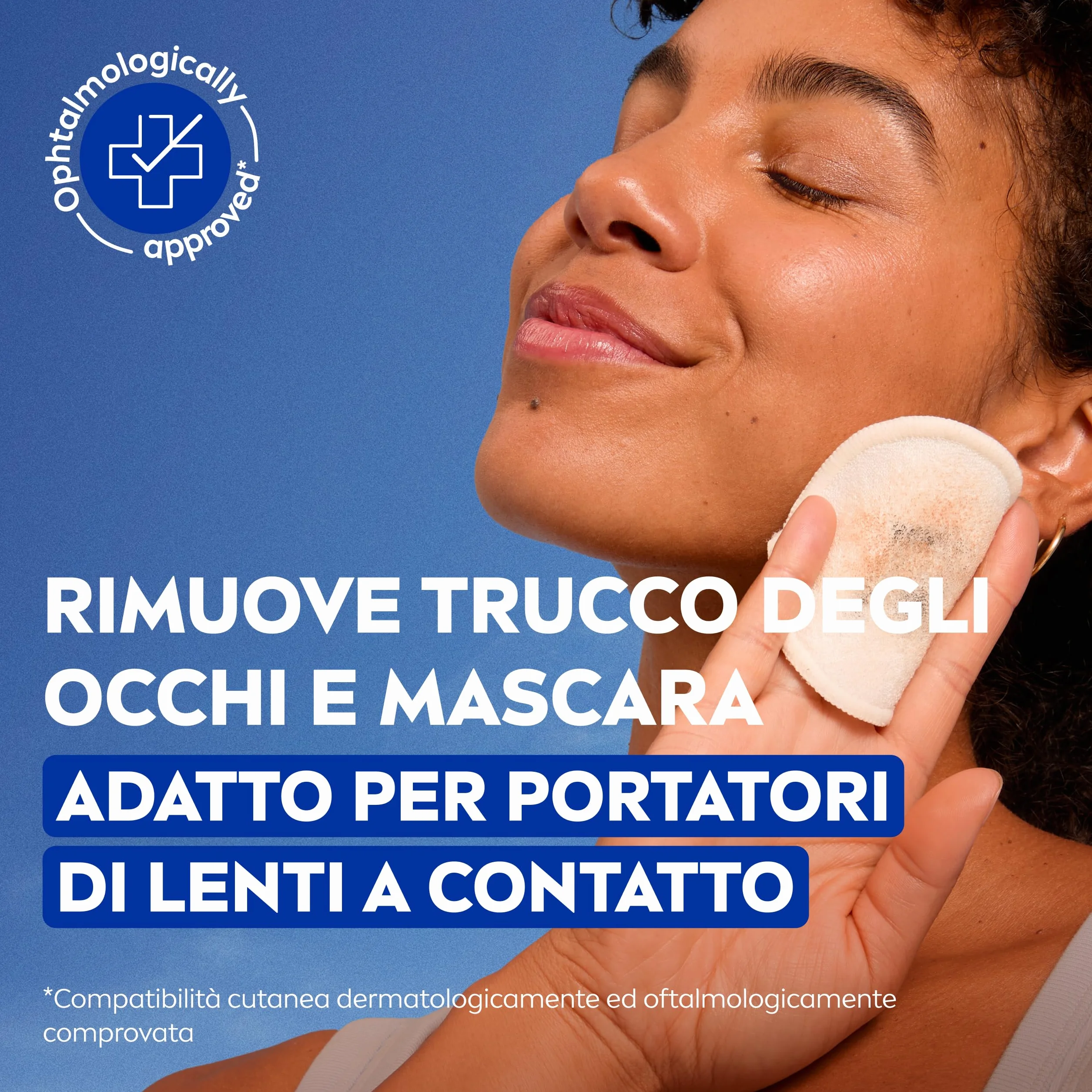 NIVEA Struccante Occhi Extra Delicato 6 x 125 ml, Bifasico con Acido Ialuronico