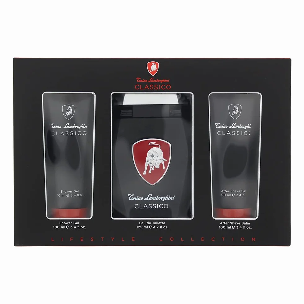 Lamborghini Kit Profumo Lamborghini Classico 423 Eau de Toilette 125ml con Gel Doccia 100ml e Balsamo Dopobarba 100ml