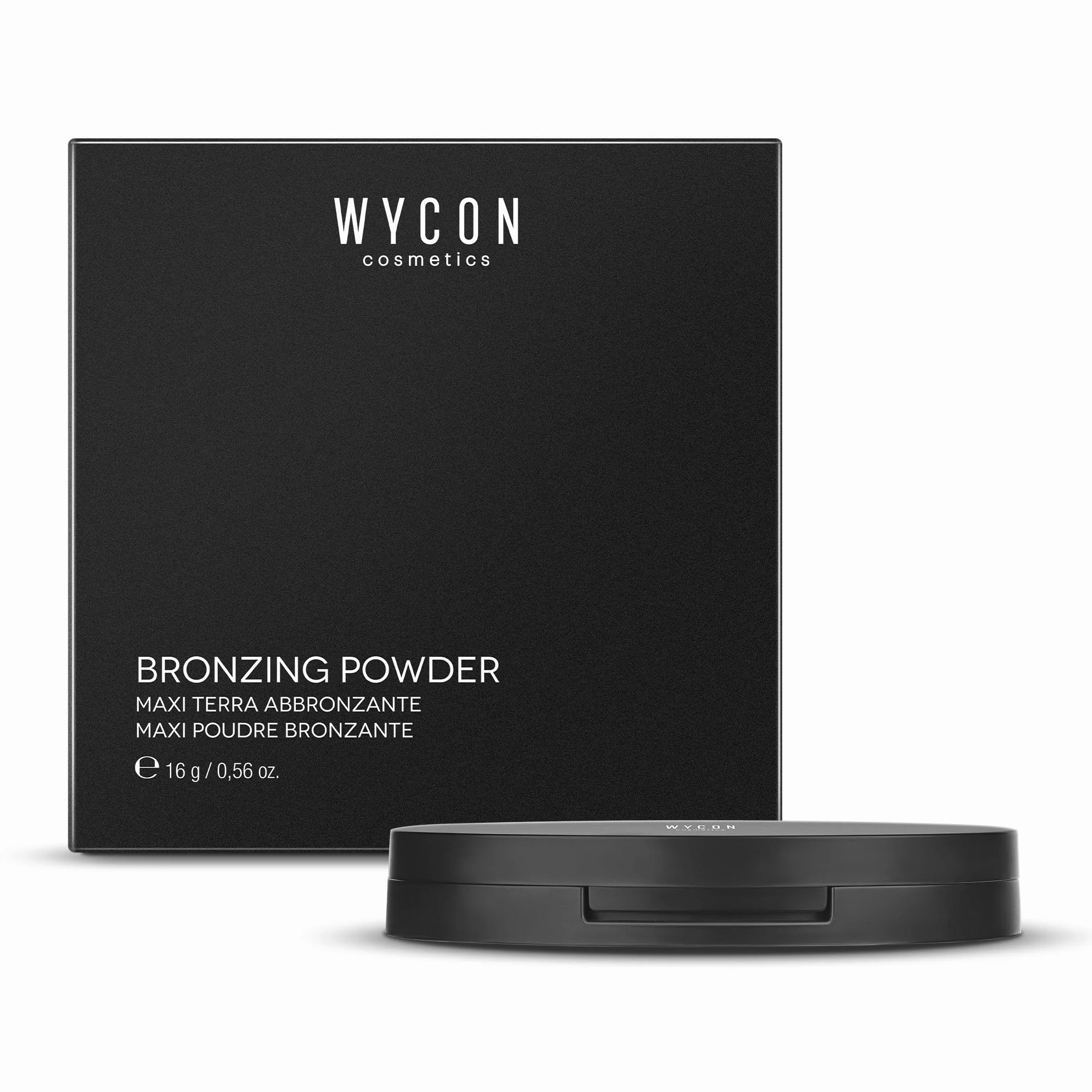 WYCON cosmetics BRONZING POWDER maxi terra abbronzante compatta specifica per scolpire il viso (103 dark)