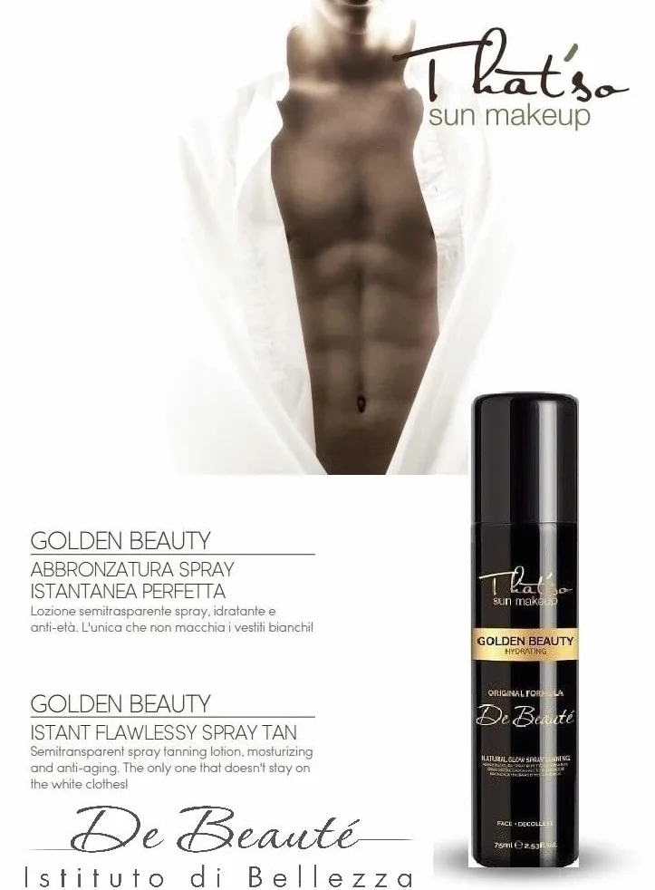That'so Golden Beauty - Spray Anti-Age Rassodante e Autoabbronzante con Acido Ialuronico- 75 ml