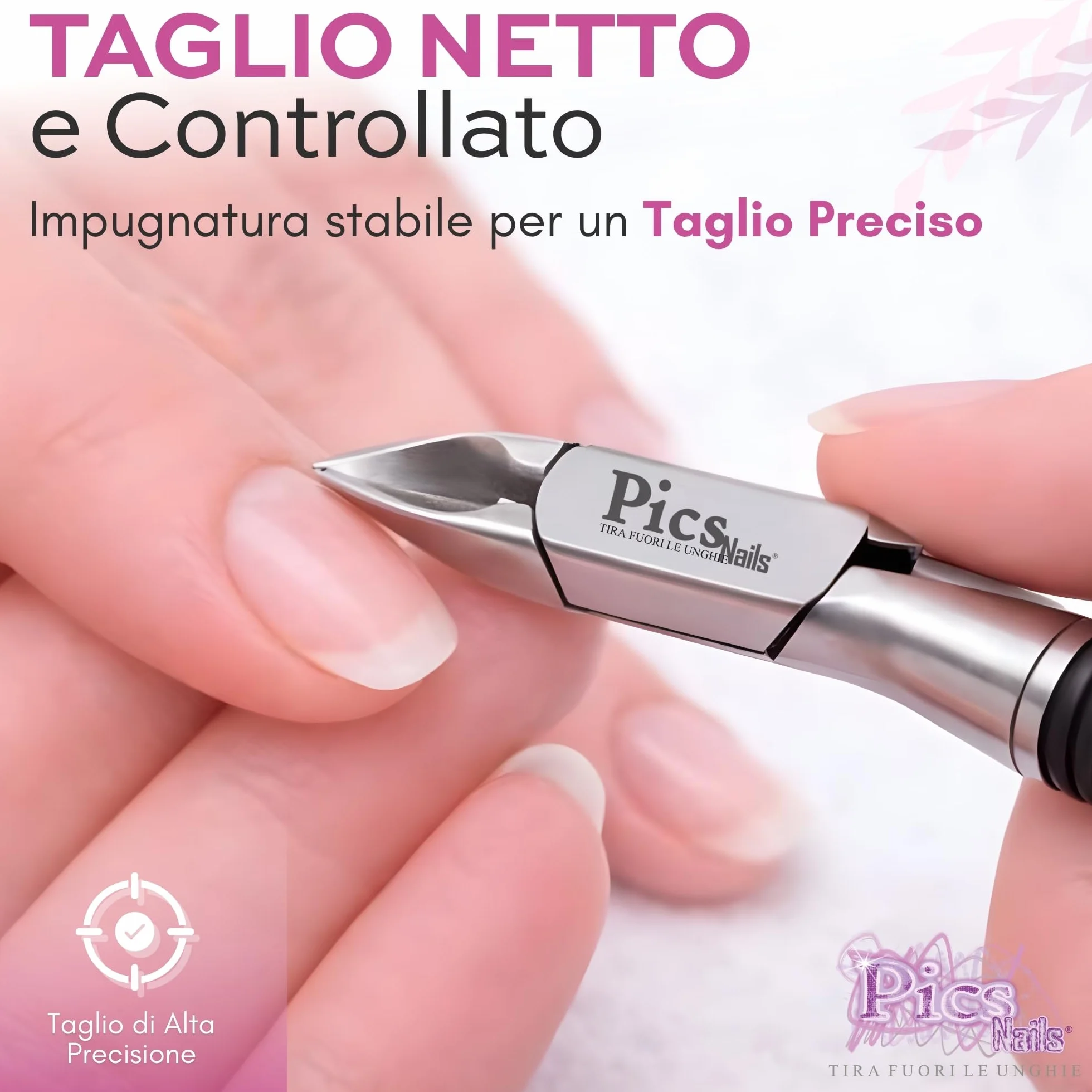 Tronchesino Cuticole Professionale 6mm Acciaio Inox per Manicure e Pedicure