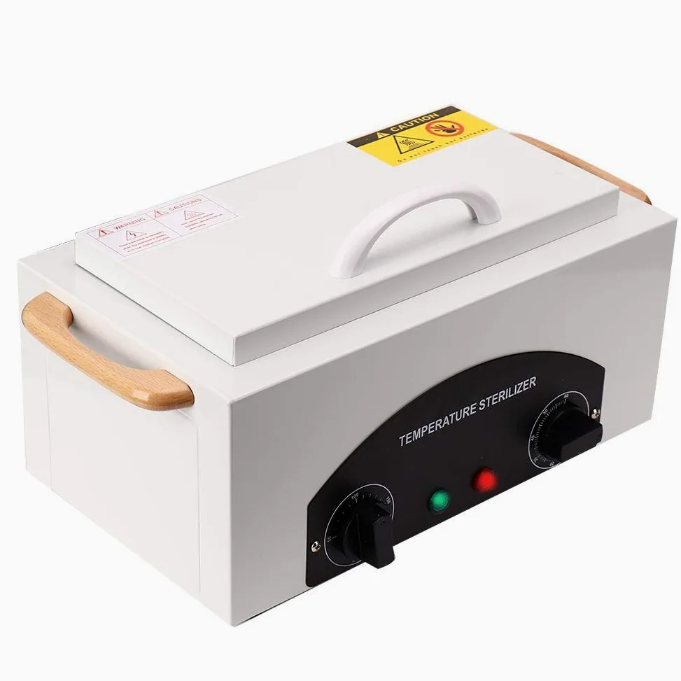 Strumento sterilizzatore, nail art strumento sterilizzatore per manicure ad alta temperatura per salone bellezza parrucchiere studio casa Pulitore a ultrasuoni Vaschetta Professionale Pulizia Protesi