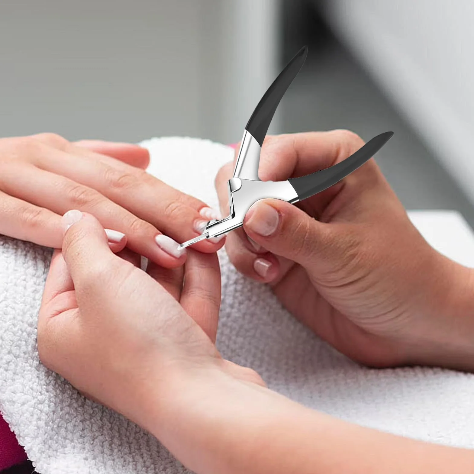 Taglierina unghie in acciaio inossidabile Clipper punta unghia U Tabelle acriliche Cutter Manicure Tool