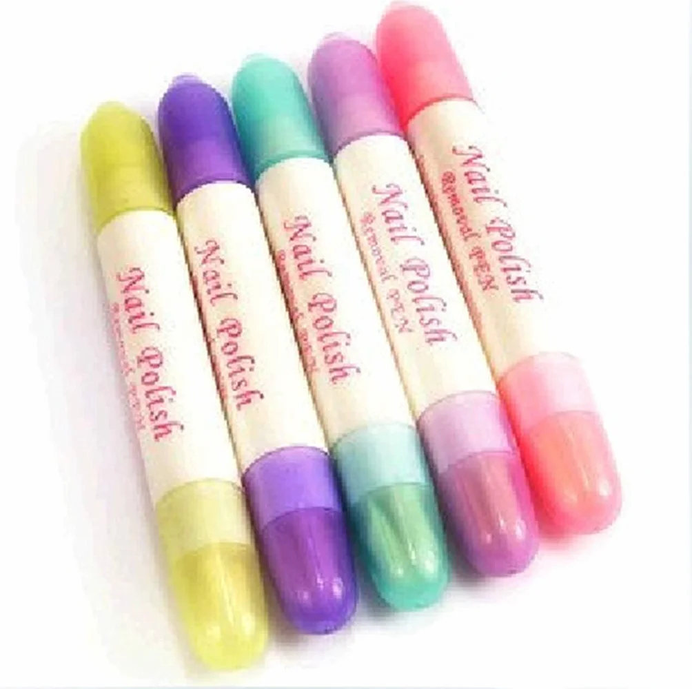 Penna correttore per smalto per nail art, per rimuovere gli errori + 3 punte