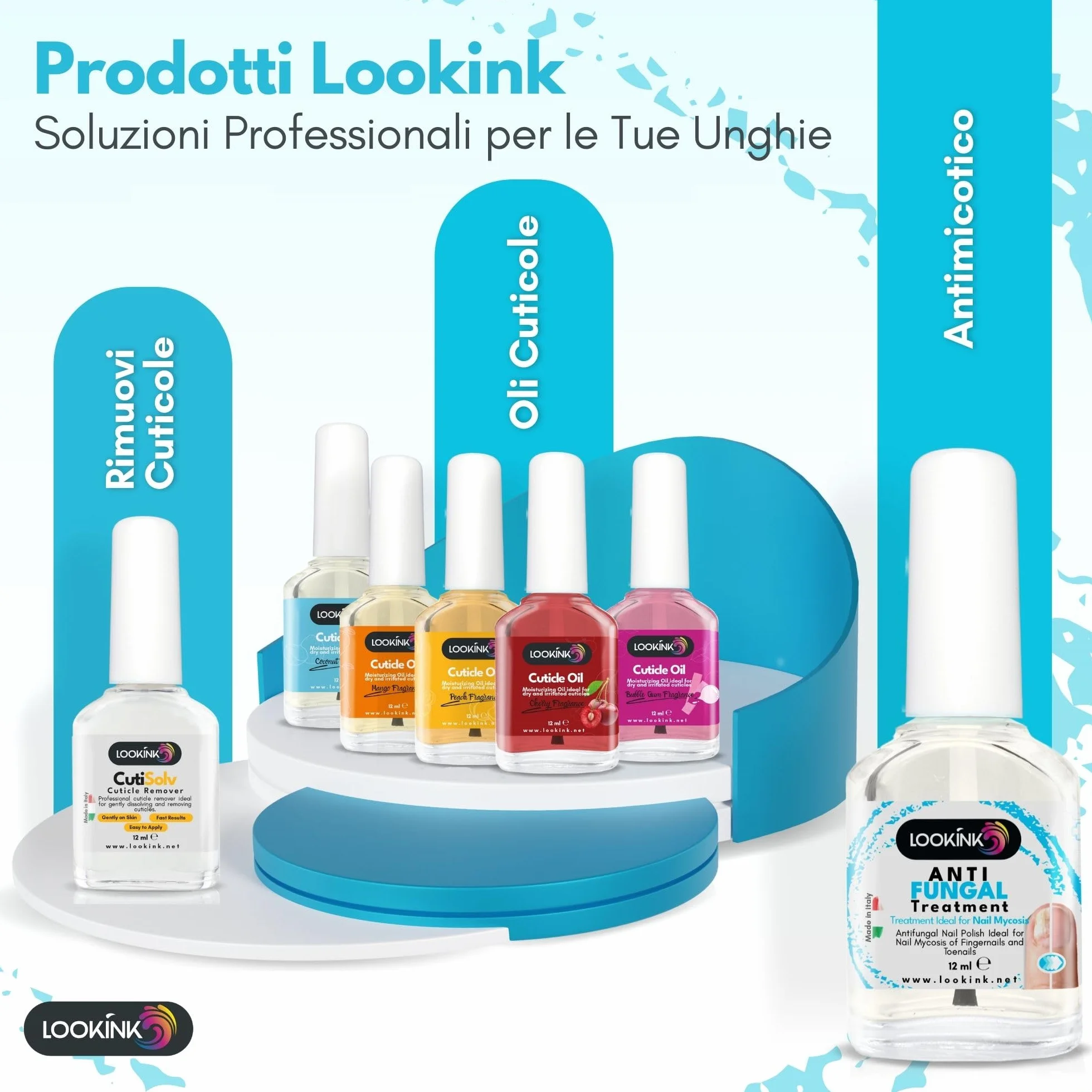Smalto per Micosi Unghie Piedi e Mani 12 ml - Made in Italy - Trattamento Antimicotico Forte Smalto ideale per Funghi e Onicomicosi - Trattamento Efficace Per la Ricrescita di Unghie Sane