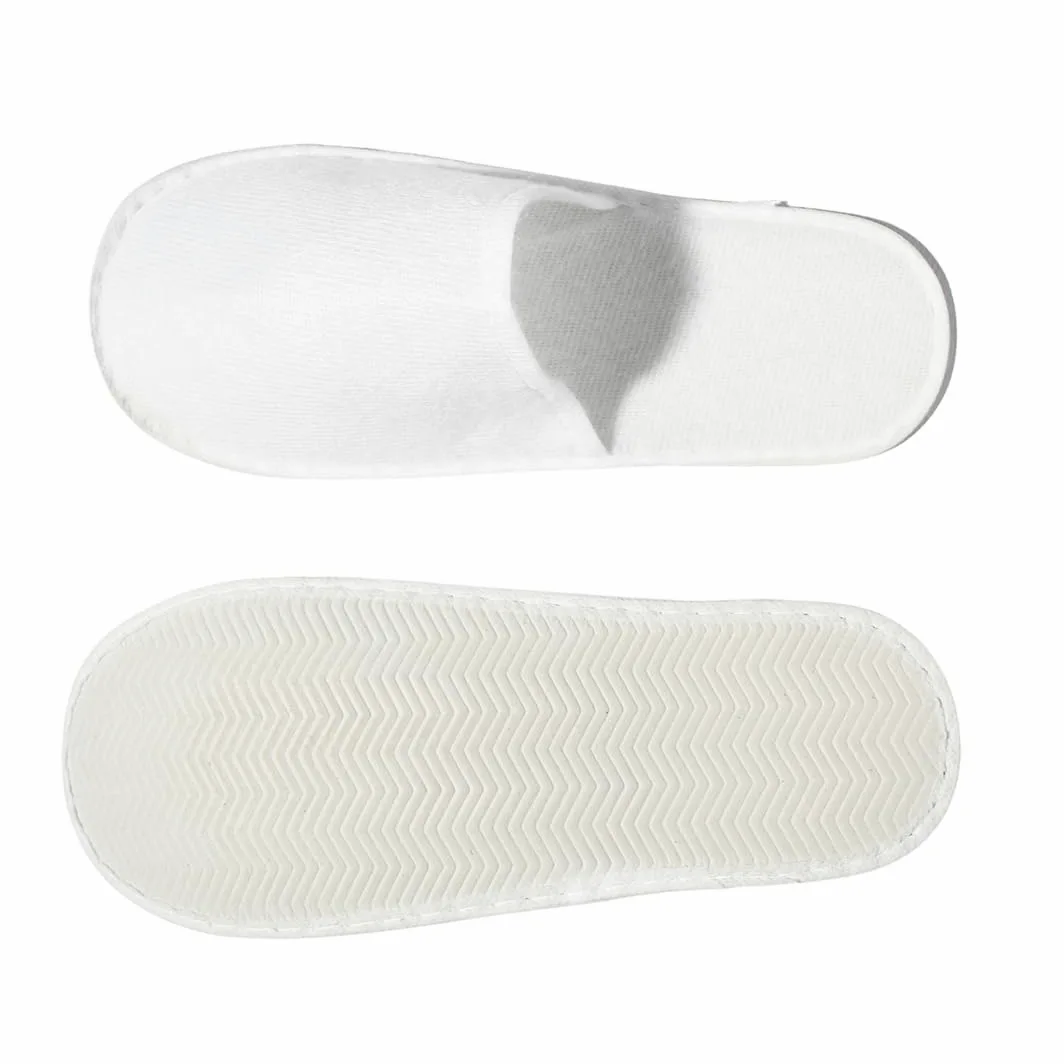 Ciabatte Ospiti Eco Unisize Monouso Unisex Antiscivolo - Pantofole Usa e Getta per Hotel, B&B, SPA, Albergo - Pantofole Donna Uomo per Linea Cortesia (50)