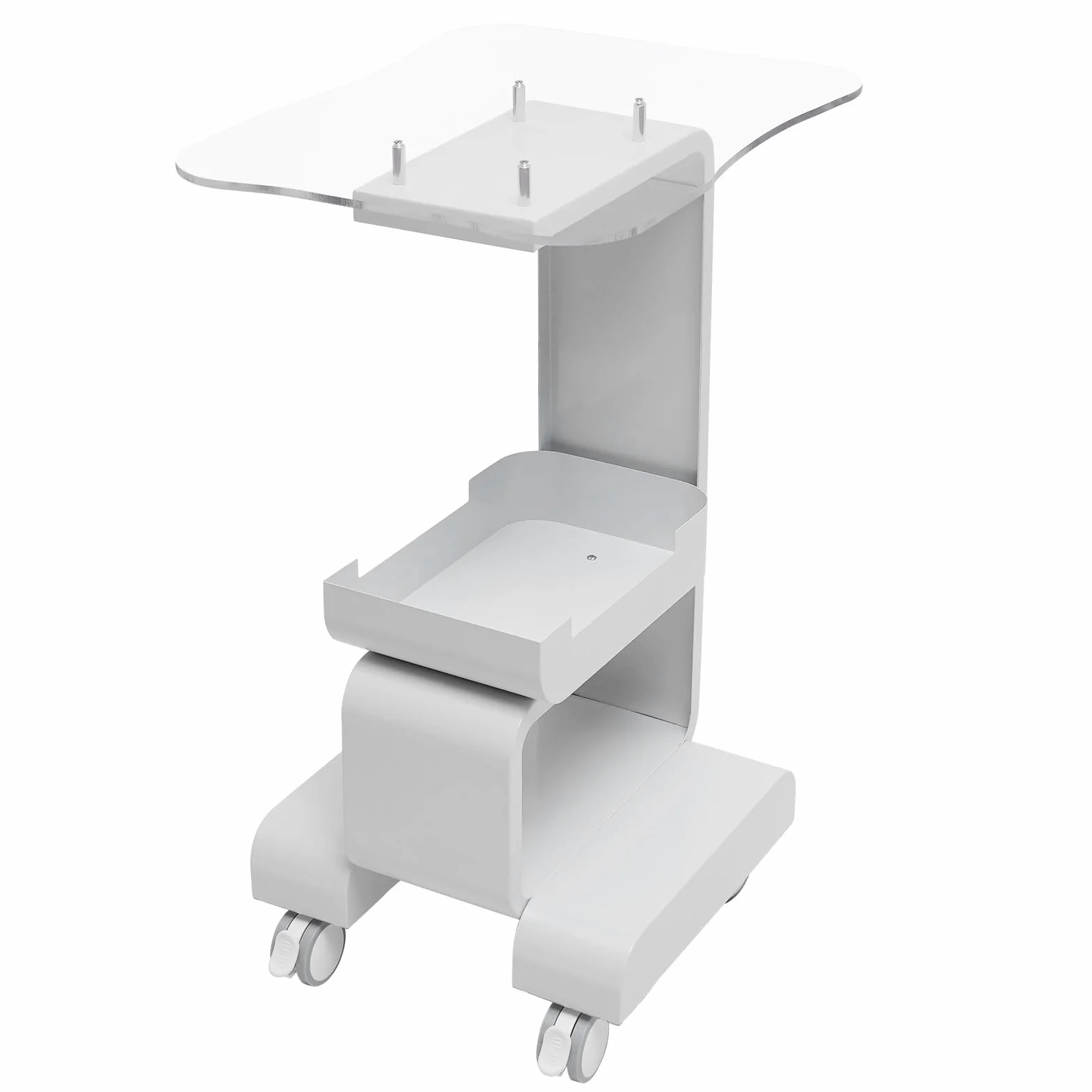 Carrello per Parrucchiere, Strumento Portatile per Il Trucco e Il Salone di Bellezza, per Strumenti di Bellezza con Cestino portaoggetti