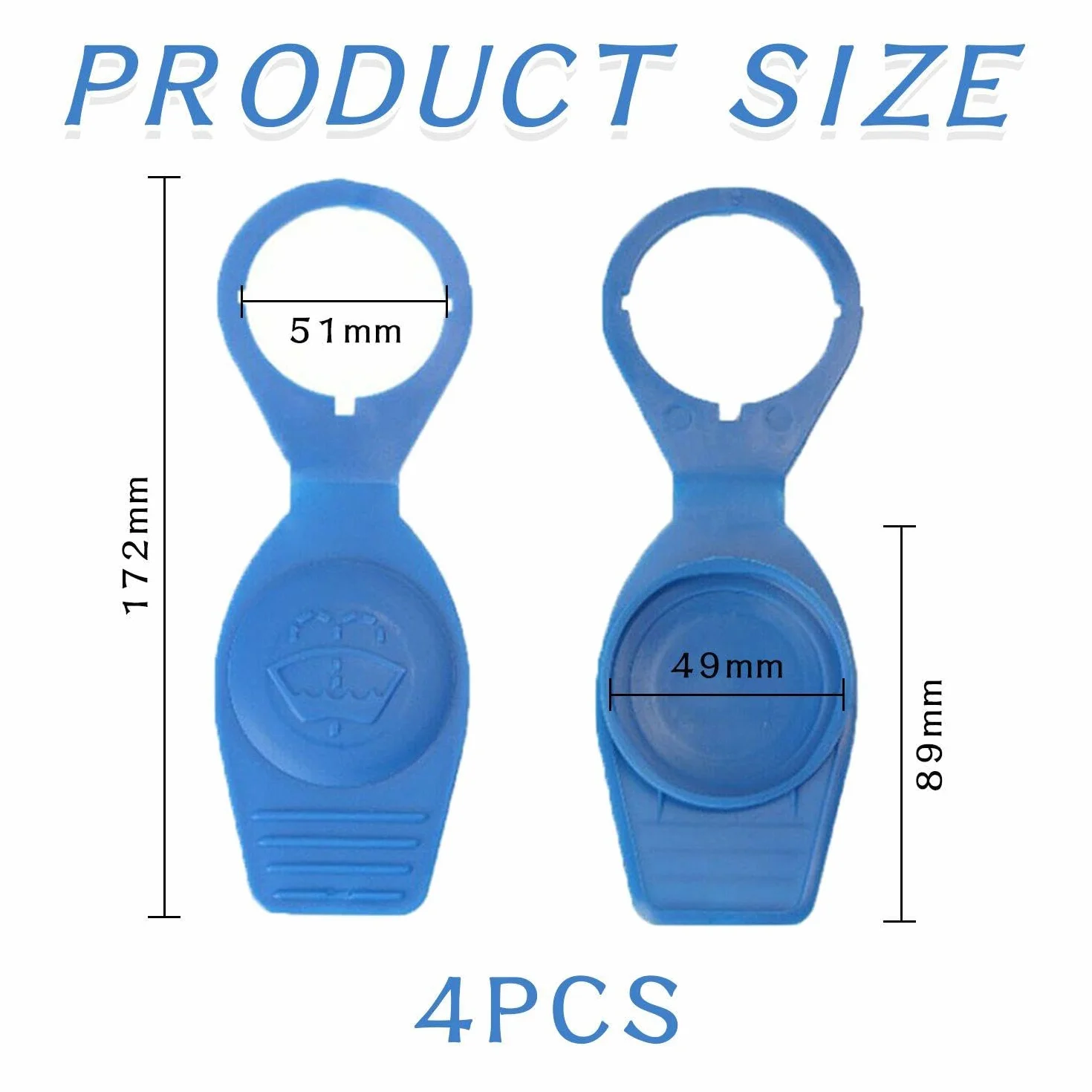 Tappo Del Serbatoio Del Liquido Tergicristallo 4 Pezzi, Accessori Per Tergicristalli