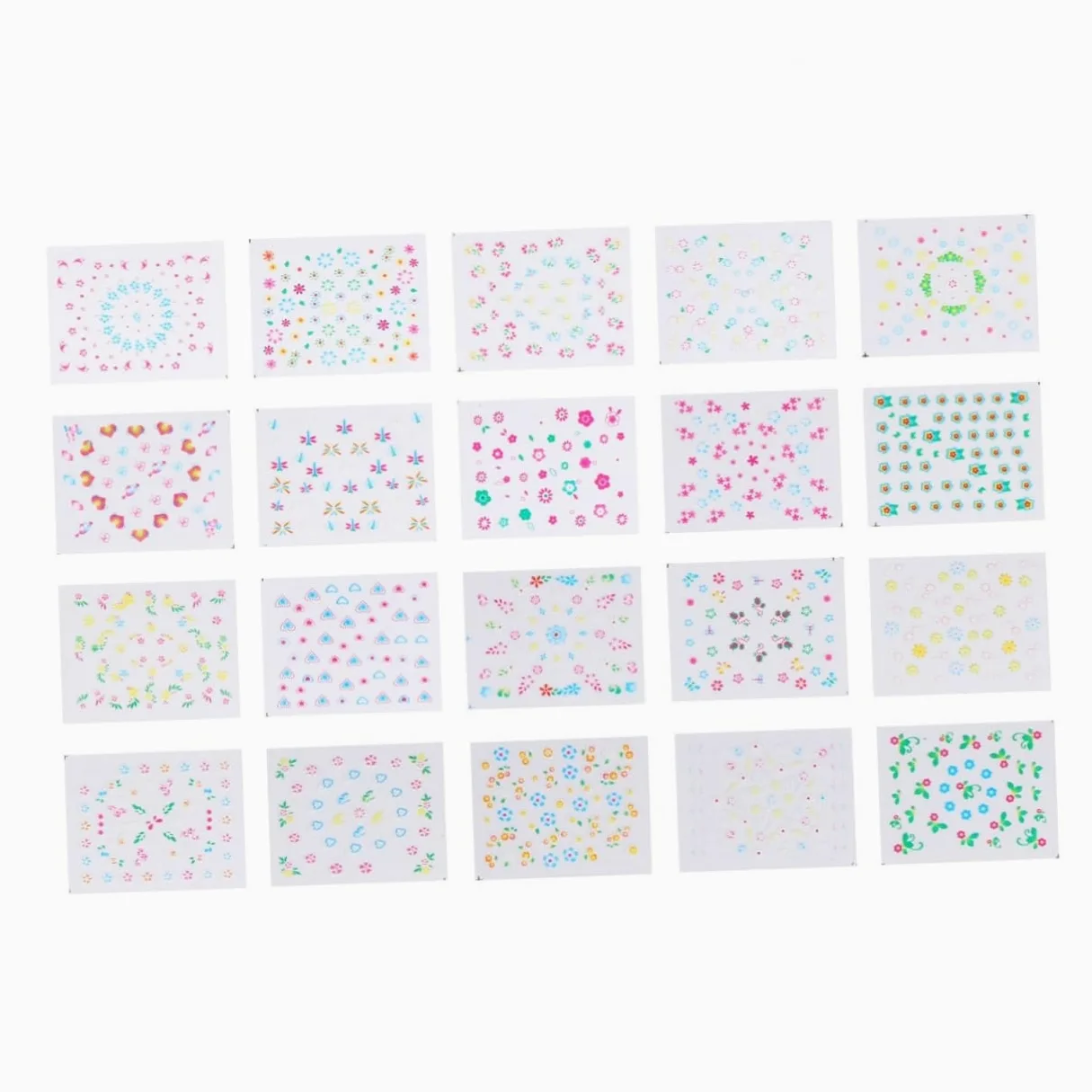 3 Set Adesivi Per Unghie Creativi Nail Decals Colorati Colorati Per Manicure Te Per Donne E Ragazze Per Amanti Della Nail Art 50 Pezzi*3