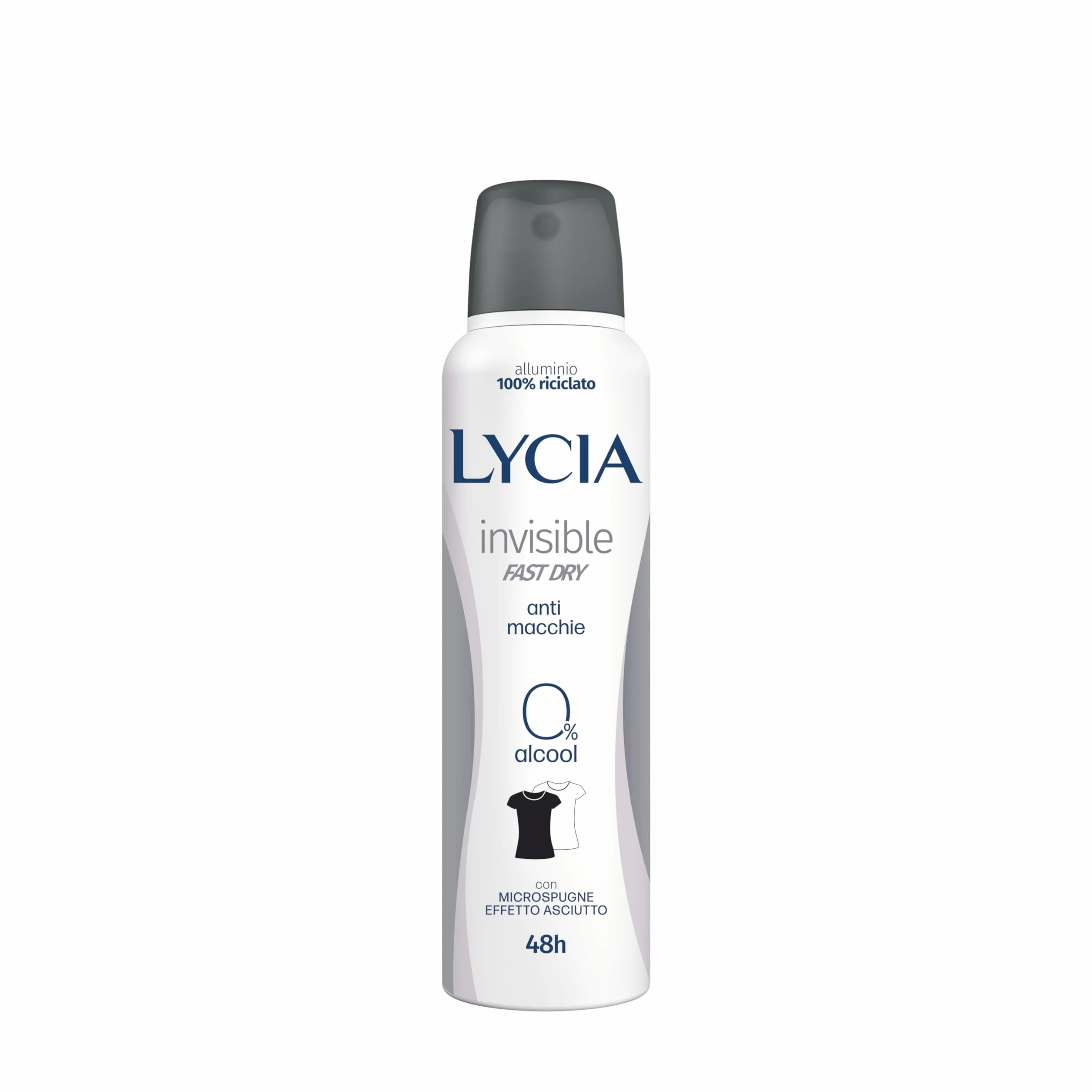 Lycia Invisible Deodorante Spray Antimacchia Antibatterico Fast Dry 48H 150 ml