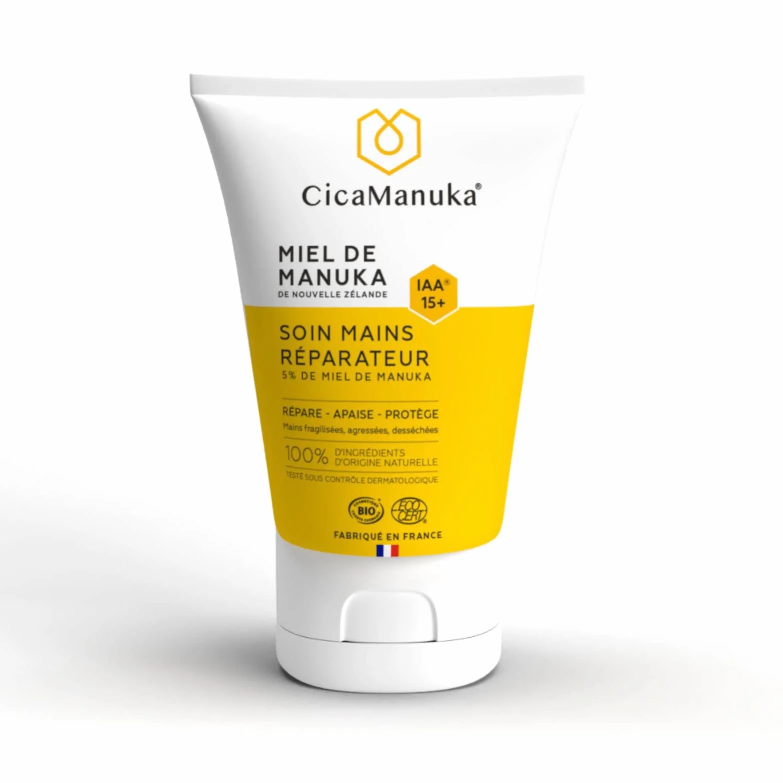 CICAMANUKA - Cura mani riparatore al miele di Manuka IAA15+ - Nutre e idrate - Certificato Bio - 50ml