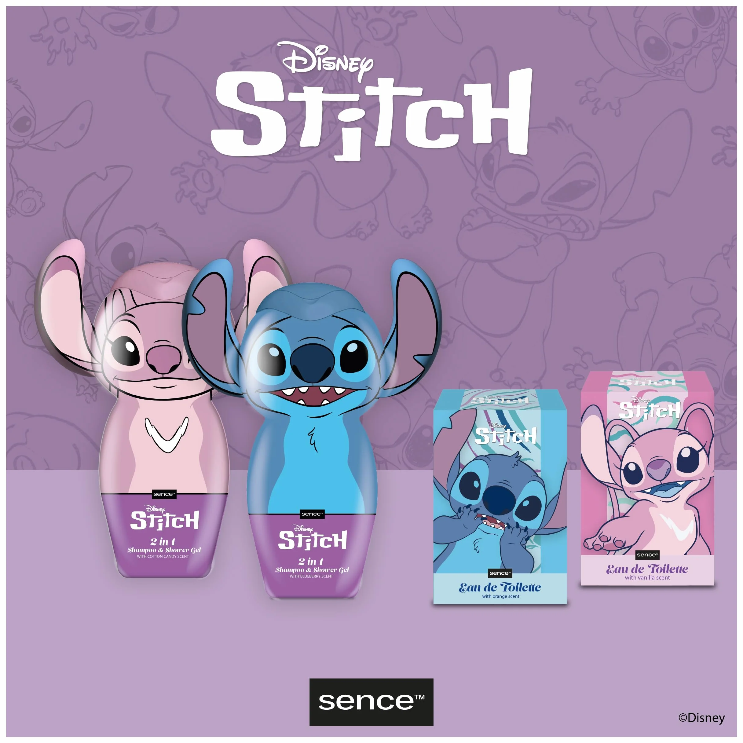 Disney Stitch & Angel Vaniglia EDT Eau de Toilette 100 ml