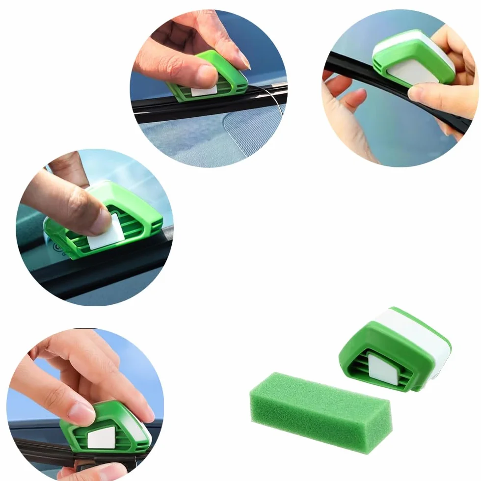 Strumenti di Riparazione per Tergicristalli 2 Pezzi con Spugna, Taglierina per Auto