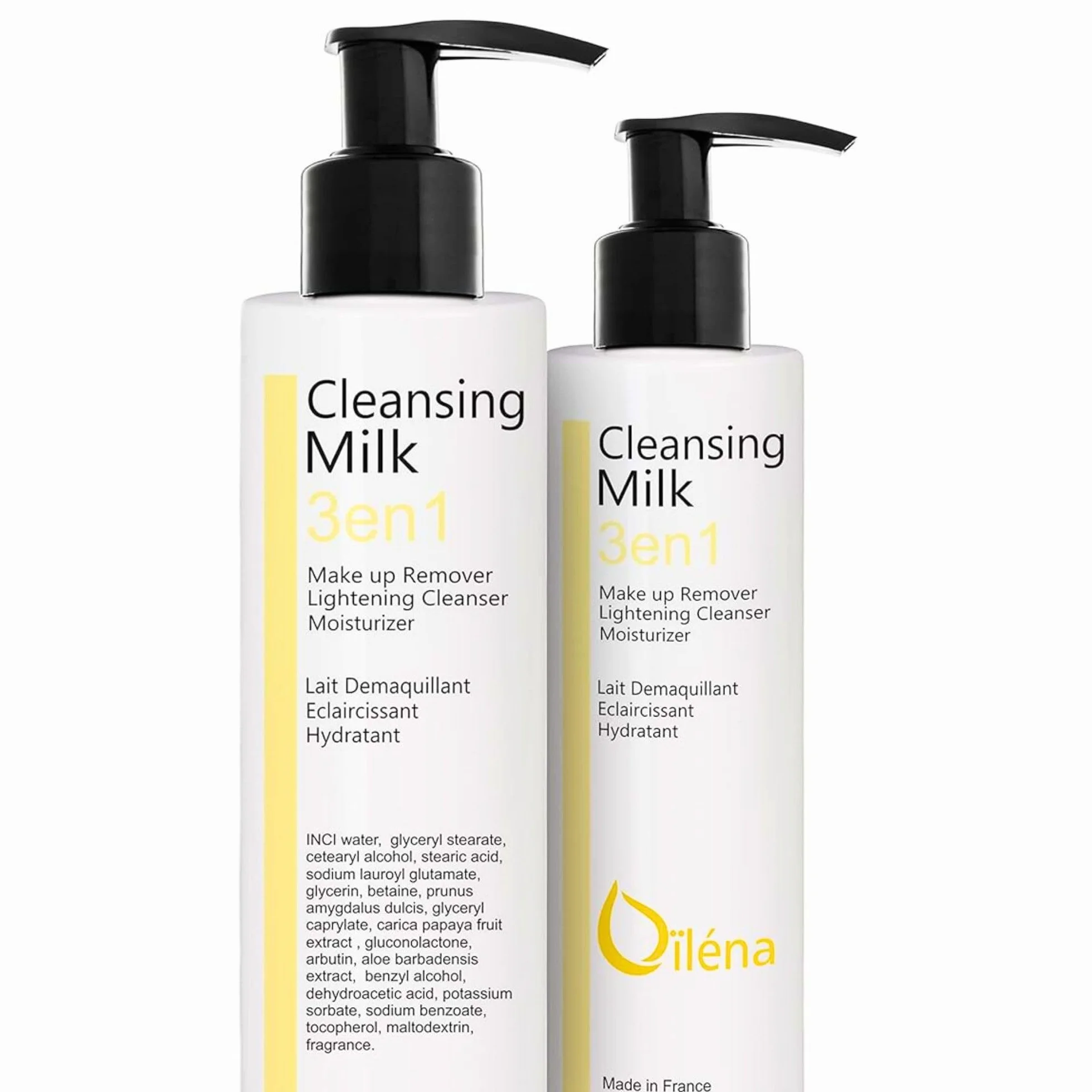 Latte micellare detergente viso con Vitamina E e Aloe Vera 3 in 1 Struccante anti-macchie Detergente pori Latte idratante Contorno occhi Trucco waterproof e imperfezioni 200 ml