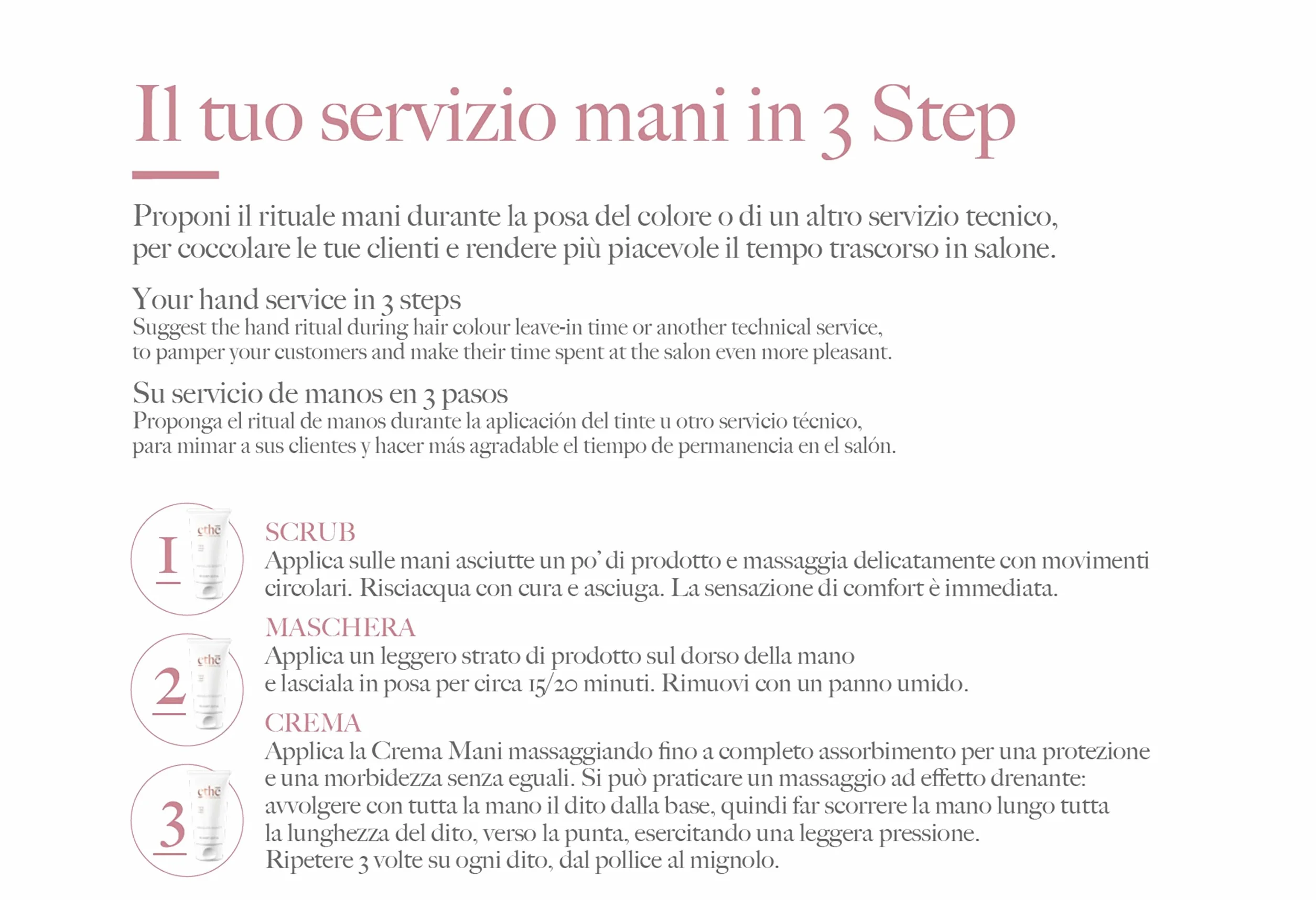 Ethè Scrub Mani 50ml - Crema con fini granuli di pomice