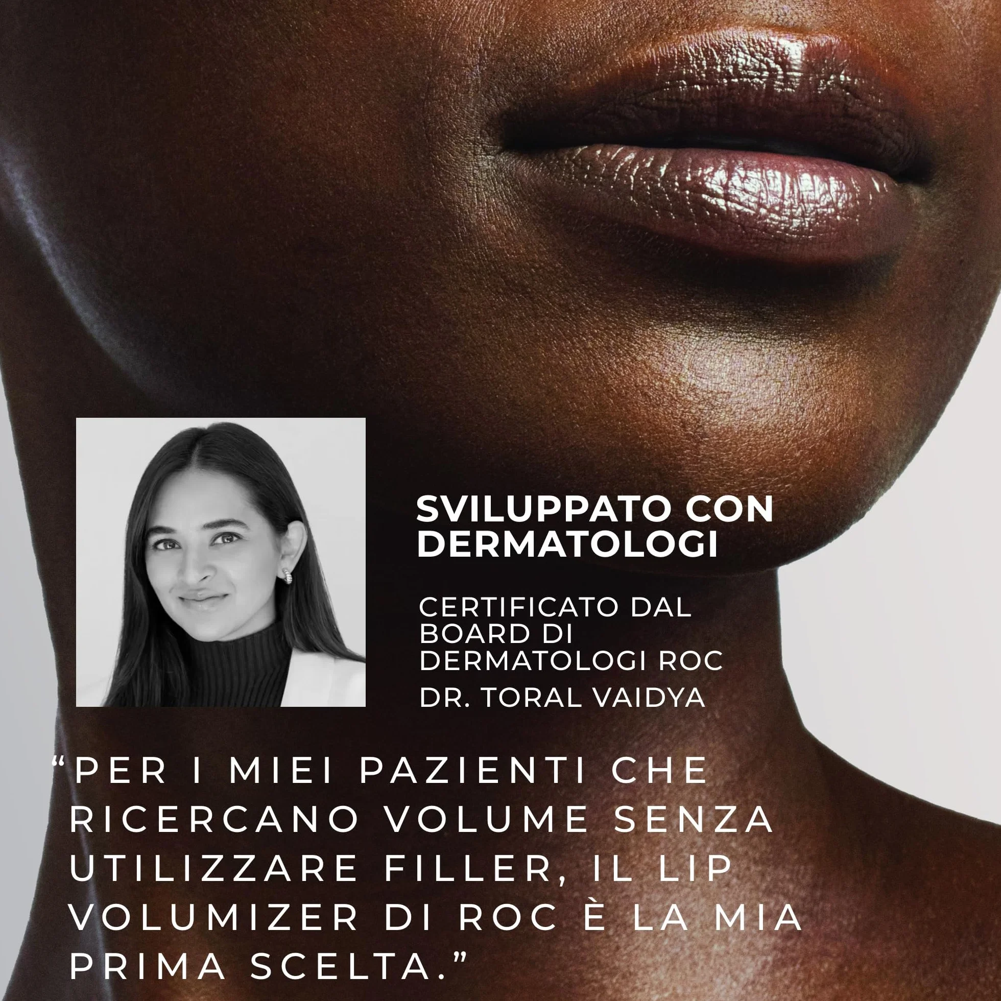 RoC Derm Correxion Volumizzante Labbra Balsamo Rimpolpante con Acido Ialuronico e Peptidi di Collagene 10 ml