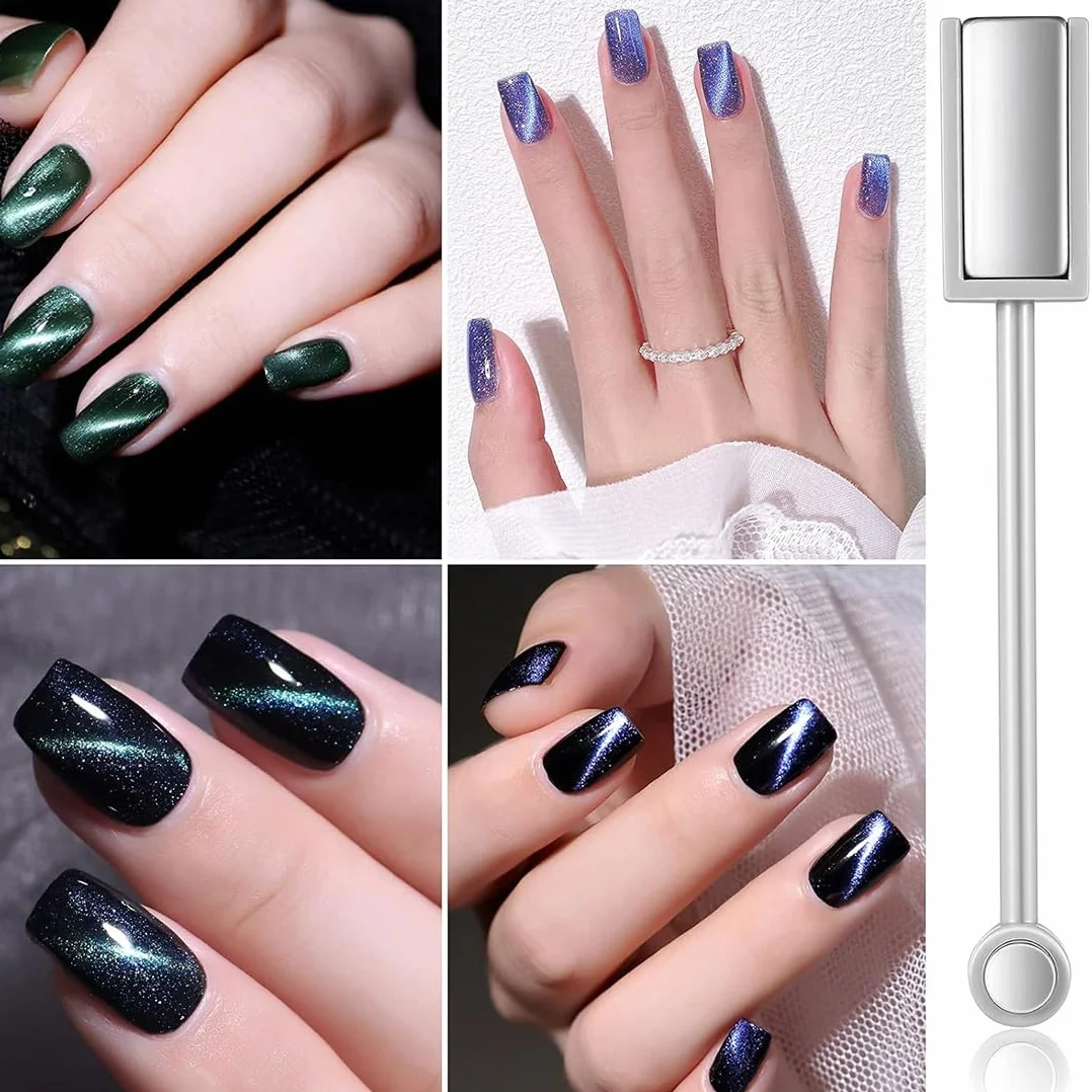 Cat Eye, 1.4 * 9.8cm,penne magnetiche a forma di occhio di gatto, Nail Art Magnetico Stick Set,per nail art fai da te