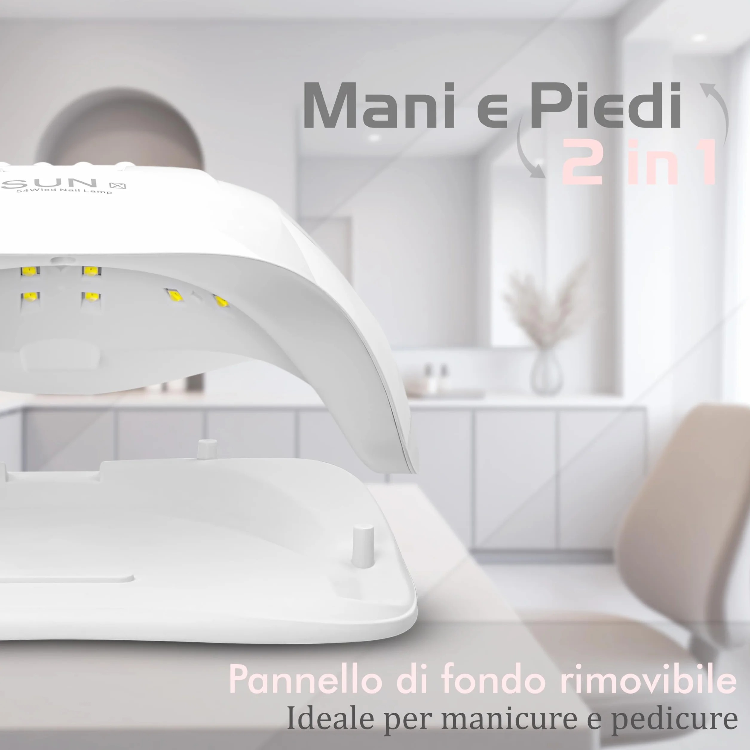 Profesjonalna lampa UV do paznokci 48W 54W 36 LED 5 Timer z czujnikiem ruchu