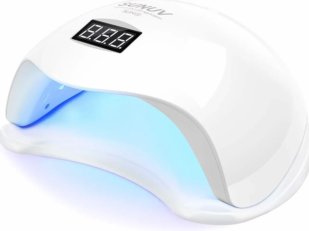 SUNUV Lampada UV LED Asciugatrice Unghie 2.0 per Smalto Gel con Timer Sensore Schermo LCD SUN5