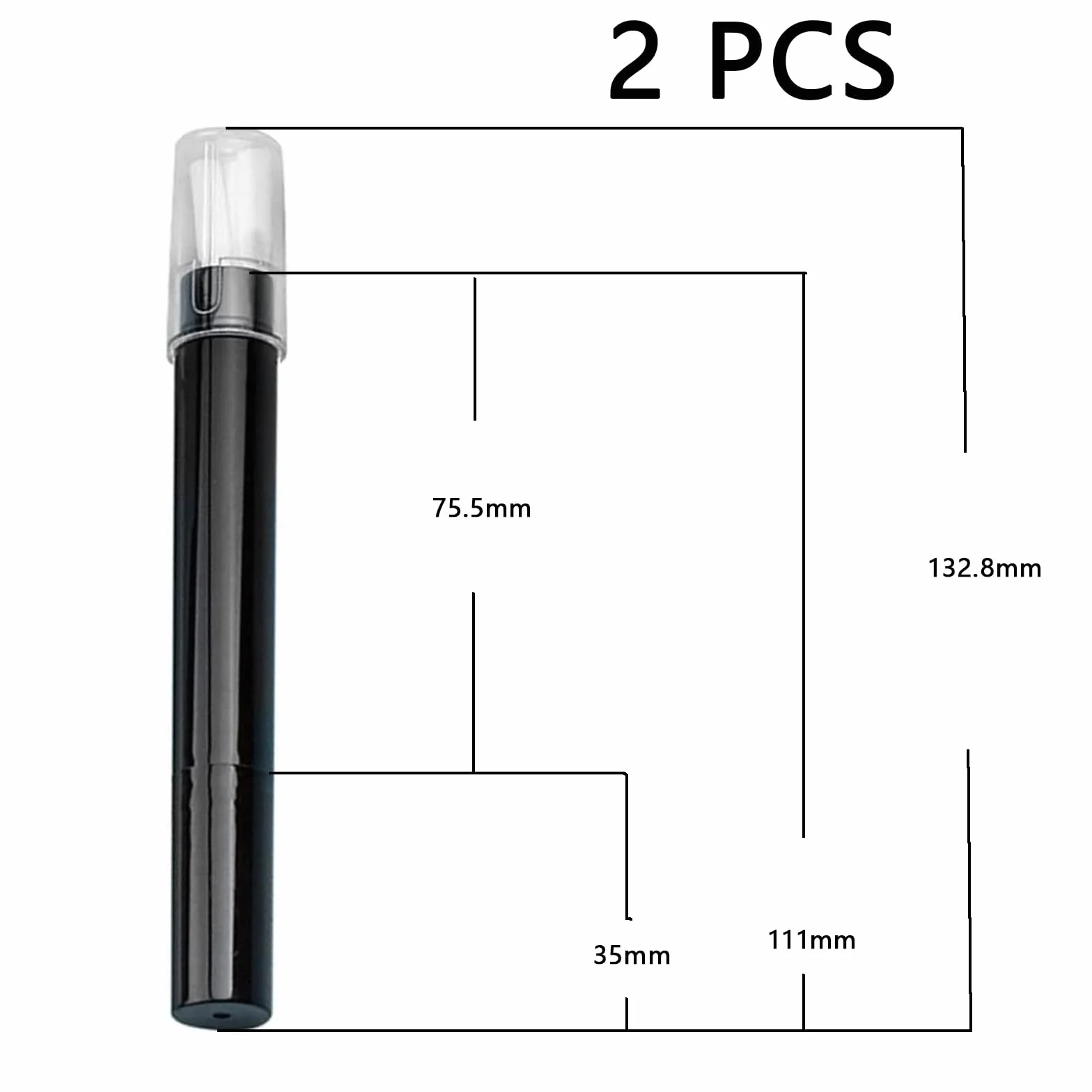 Nail Remover Correzione Pen (2 Pezzi), 6 punte sostituibili per la sostituzione delle unghie, Nail Polish correttore matita,Penna Pulitore Rimozione Smalto per Unghie
