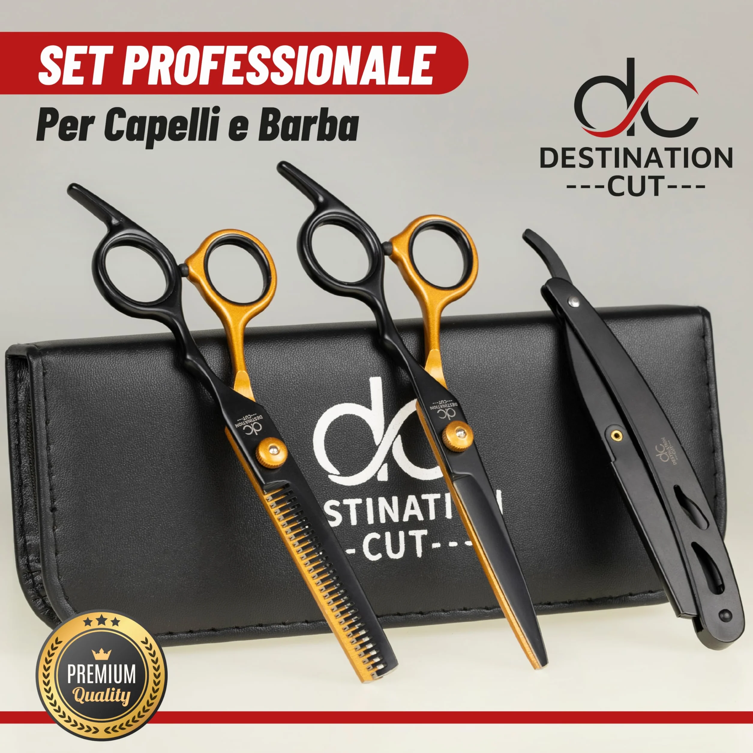 Forbici Parrucchiere Professionali per Sfoltire Capelli - Set di Alta Qualità