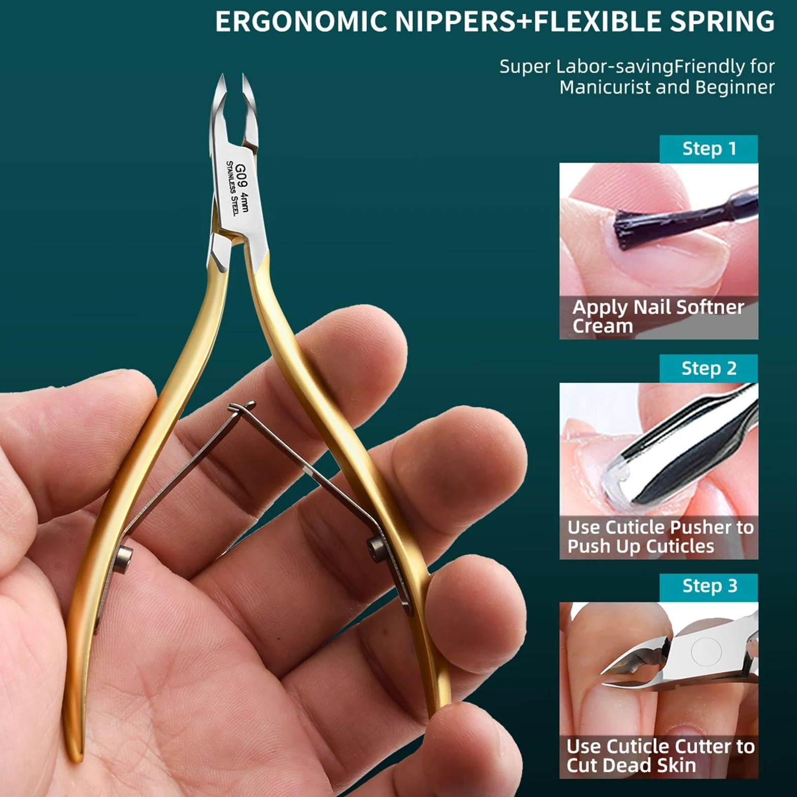 Tronchesino Cuticole Forbici for pelle morta for salone di bellezza Pinze speciali for clipper in acciaio inossidabile per Adulti