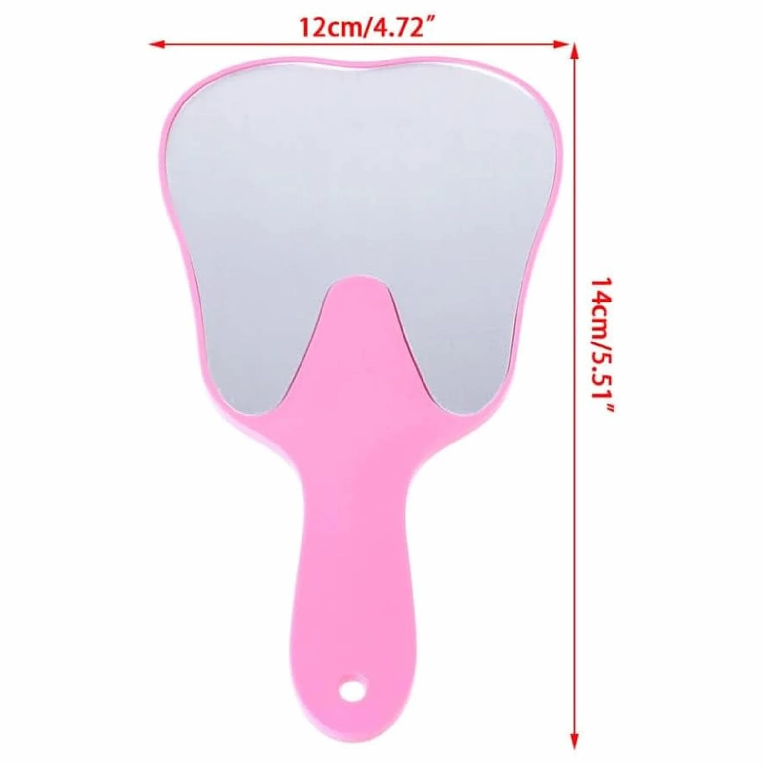 Set specchi dentali a forma di dente 7 pezzi arcobaleno