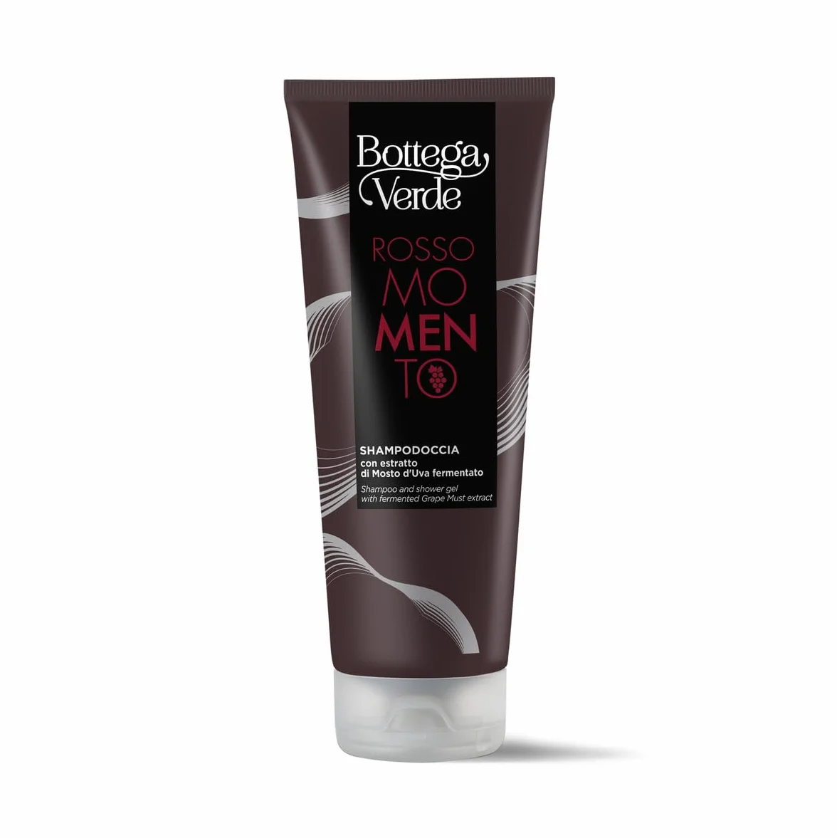 Bottega Verde - Cofanetto Regalo Uomo, con Nero d’Ambra Shampoo Doccia 200 ml e Rosso Momento Shampodoccia 200 ml, Profumo Legni Pregiati e Uva, Idea Regalo per Lui