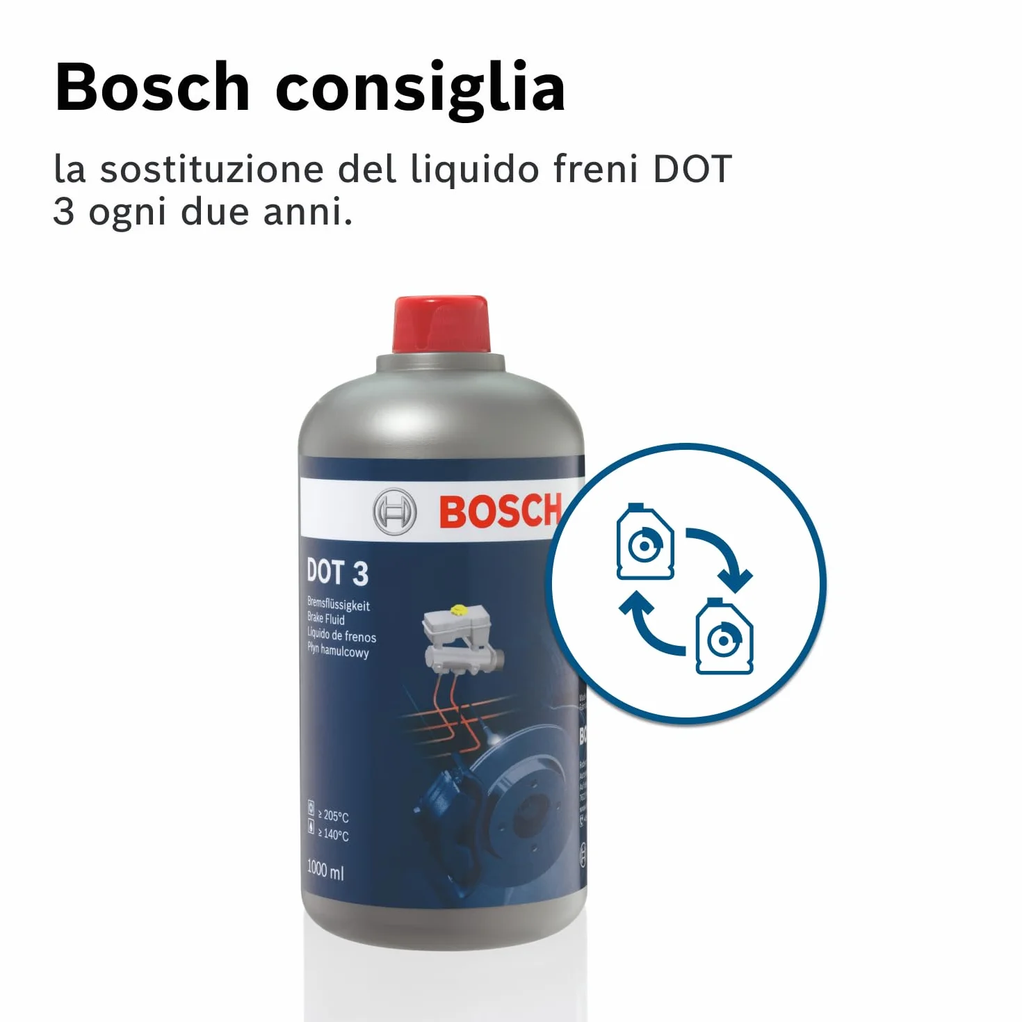 Bosch Liquido Freni DOT 3 1 L