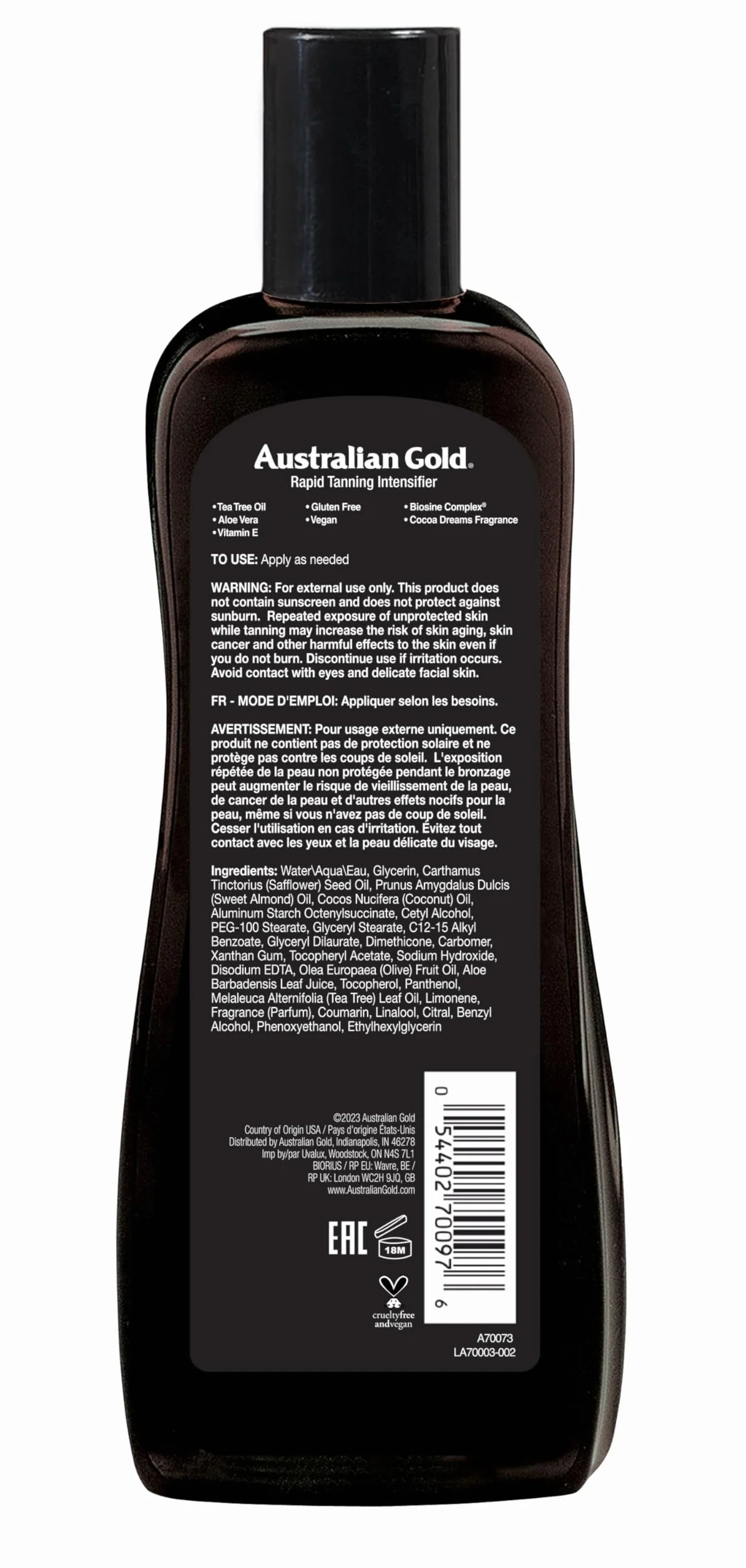 Australian Gold Rapid Tanning Intensifier Lotion 250 Ml Scura