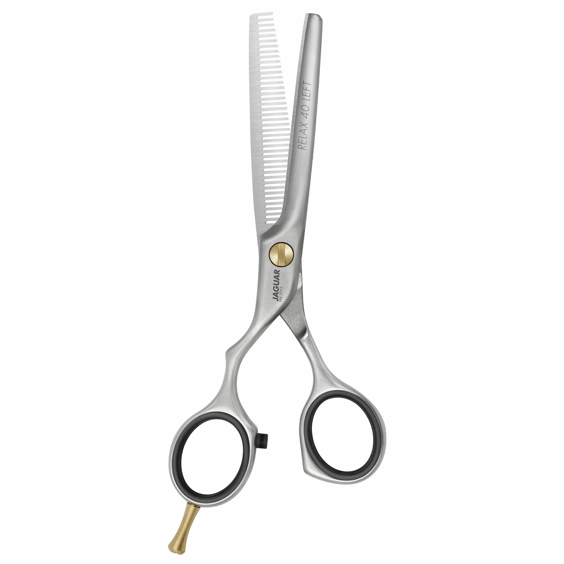 JAGUAR Forbici da modellazione PRE STYLE RELAX 40 LEFT 5.25” | Forbici da modellazione per mancini con 40 denti sfalsati | finitura opaca | Made in Germany