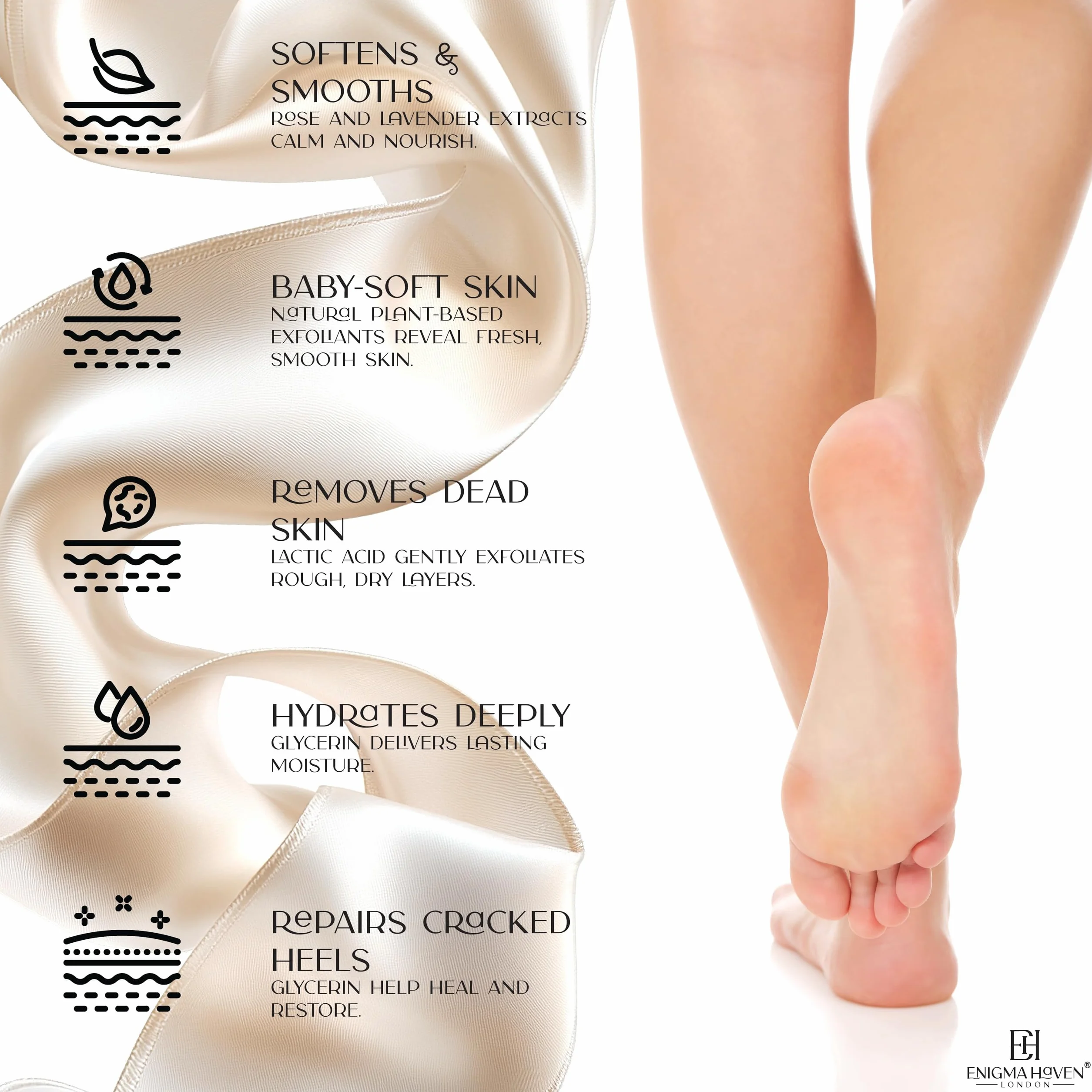 Luxury Foot Peel Mask - Trattamento esfoliante a casa per piedi morbidi del bambino, ripara talloni screpolati, rimuove la pelle secca, rosa e lavanda, regalo per donne e uomini