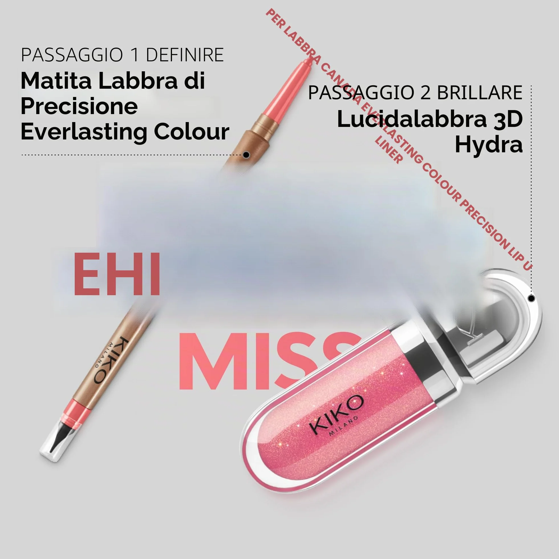 KIKO Milano 3D Hydra Lipgloss 17 | Lucidalabbra Effetto 3D Idratante e Volumizzante, Gloss Labbra Luminoso con Finish Brillante e Comfort Estremo