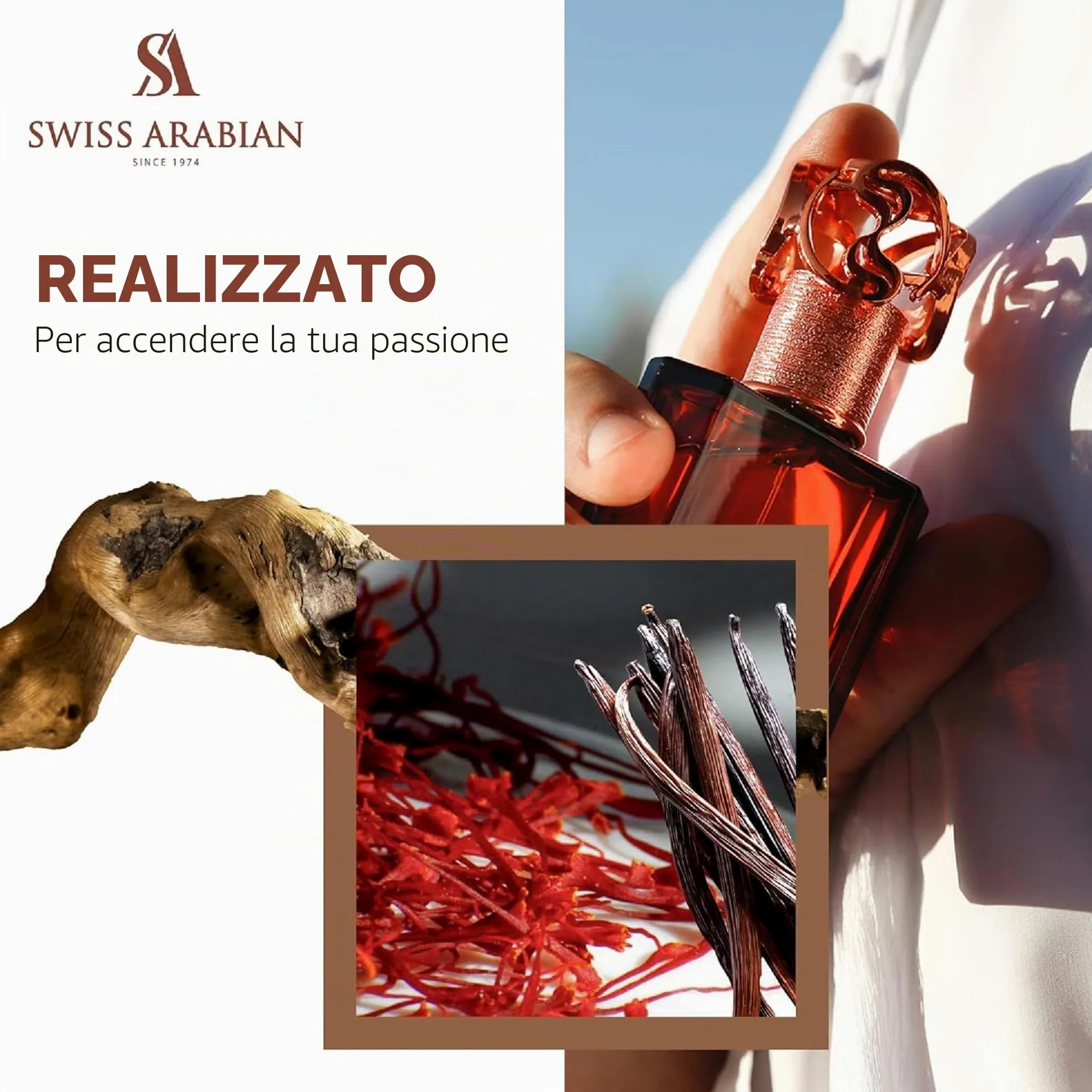 SWISS ARABIAN Oud 07 – Prodotti di lusso di Dubai – Eau de Parfum duraturo e addirittura seducente – Un profumo di alta qualità – Il lussuoso profumo dell'Arabia –