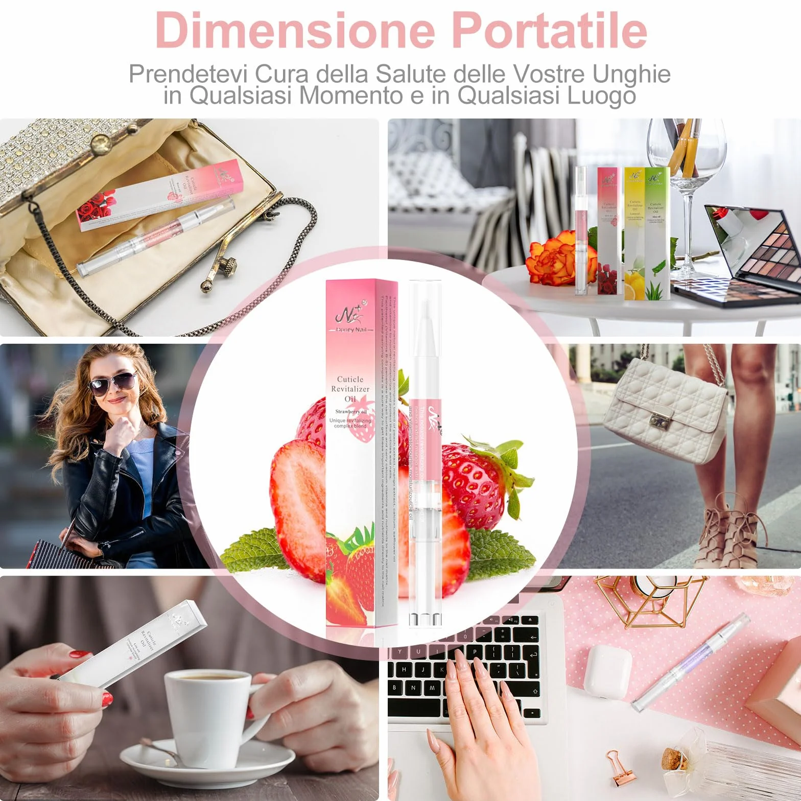 AISEELY Olio Nutriente per Cuticole Unghie - Set da 15 Penne per Manicure/Pedicure, per Riparare e Idratare Cuticole Secche e Unghie Screpolate
