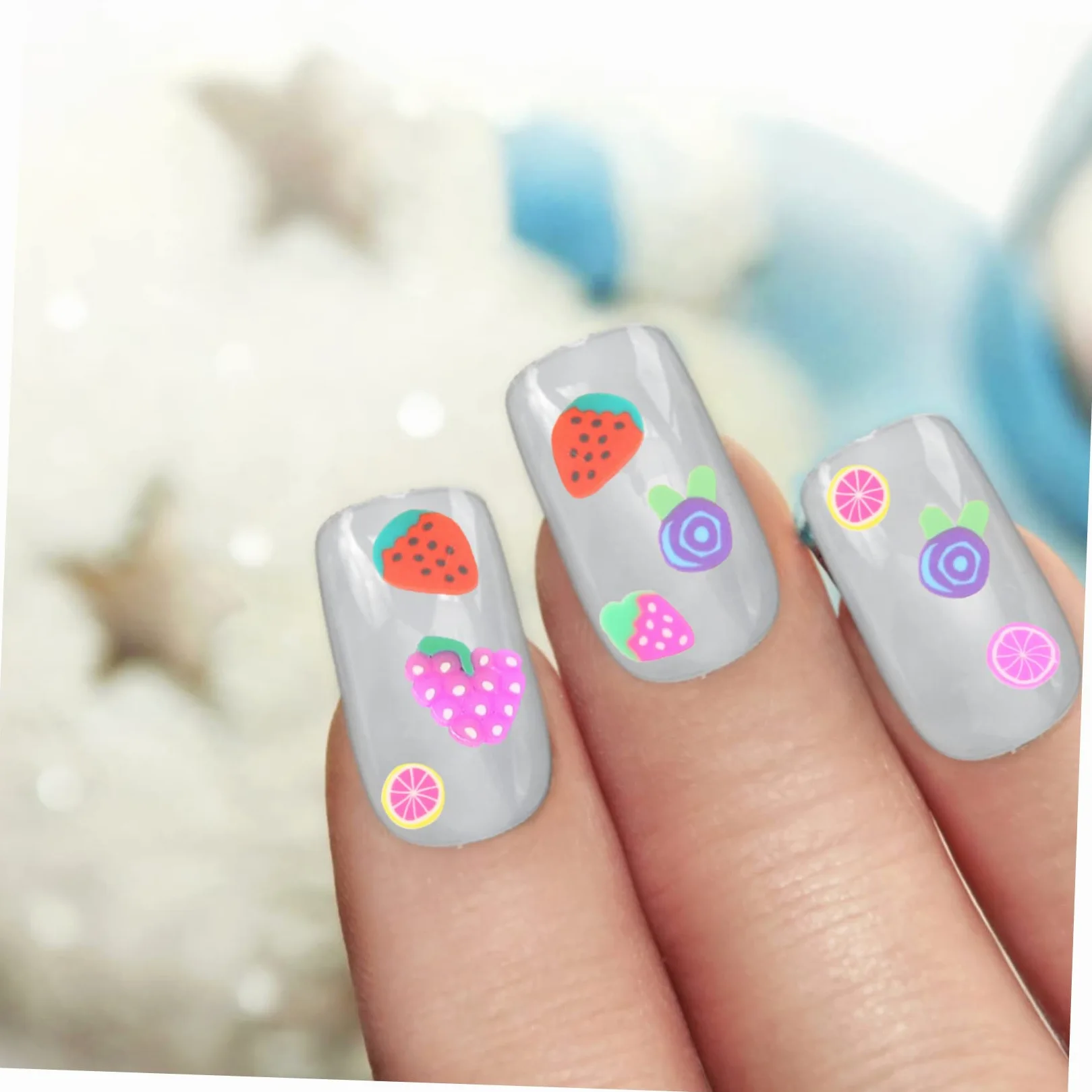 5 Set Ciondoli Per Unghie Frutta E Torta Decorazioni Per Nail Art Polimerica Accessori Creativi Misto Per Unghie E Gioielli 4000 Pezzi*5