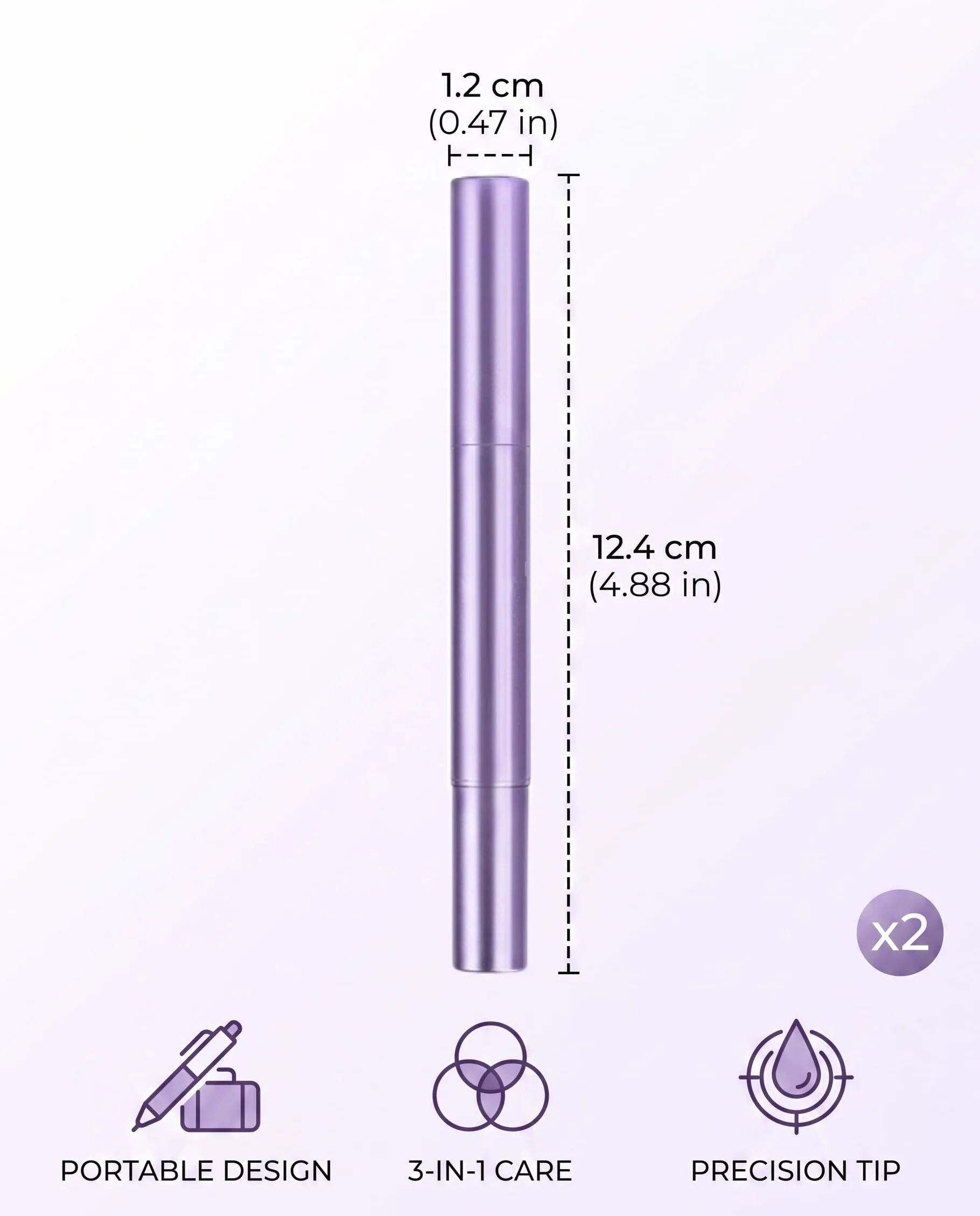 2 pezzi Penna per la cura delle unghie, penna per olio per unghie 3 in 1, penna per olio per la cura delle cuticole, penna per rimuovere cuticole per riparare unghie screpolate e secche